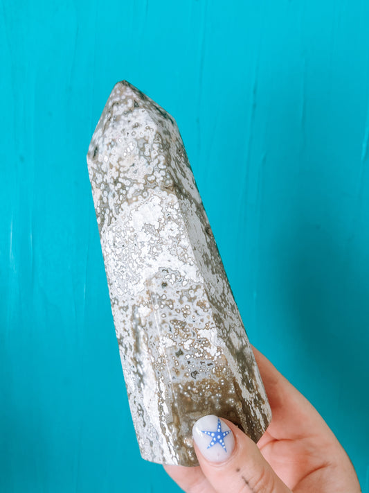 Ocean Jasper - polished Tower