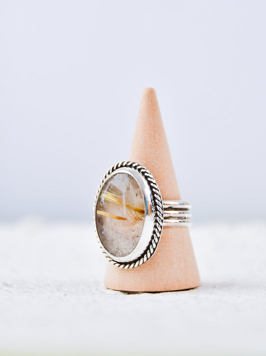Rutile Quartz Ring (8.5)