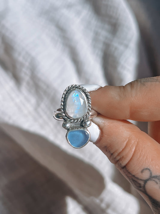 Moonstone x Seaglass Ring (6)