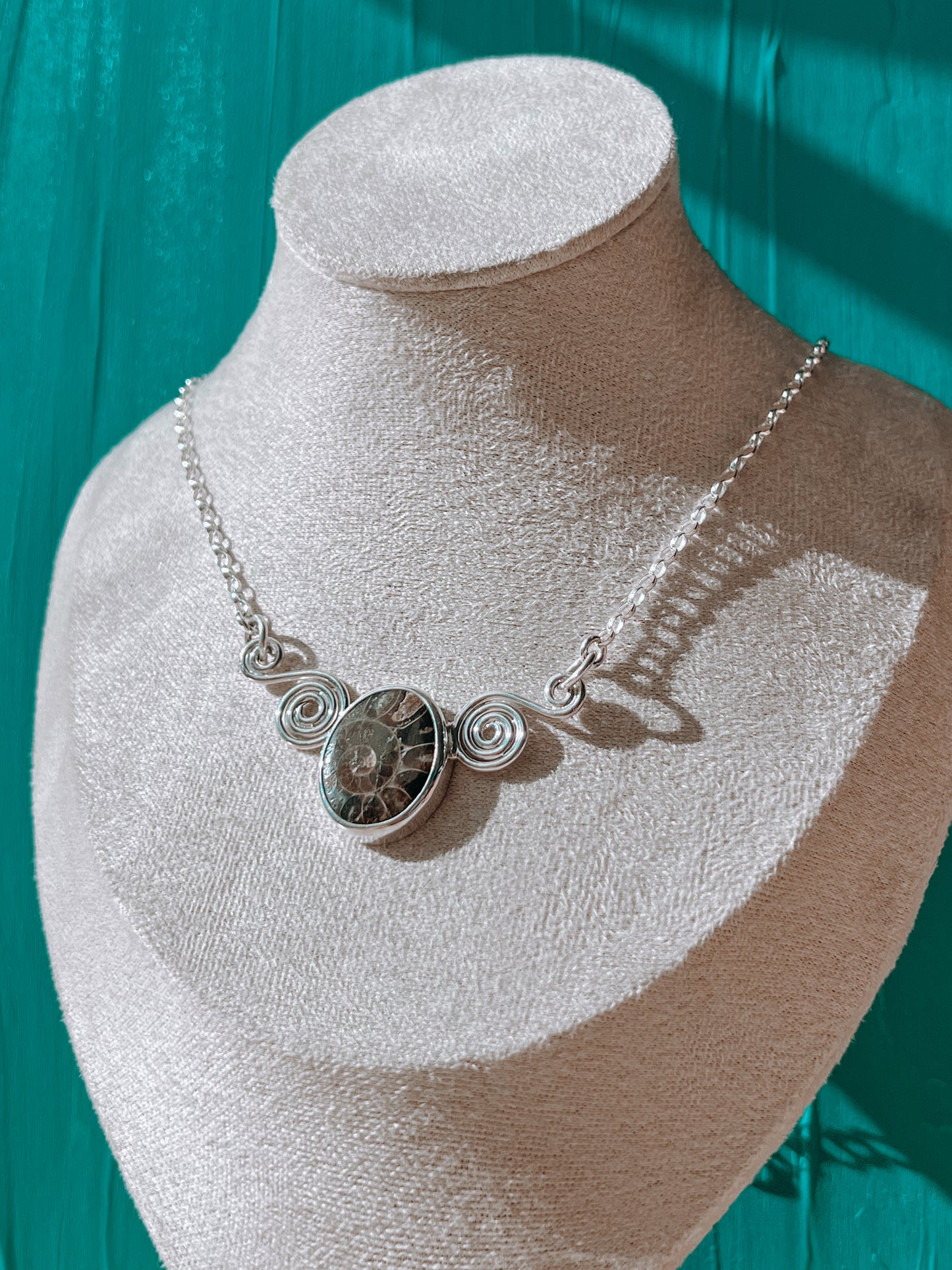 Ammonite Spiral Necklace