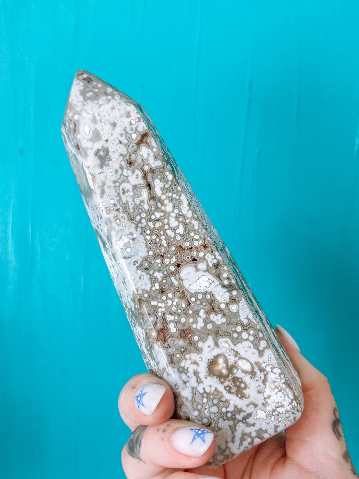 Ocean Jasper - polished Tower