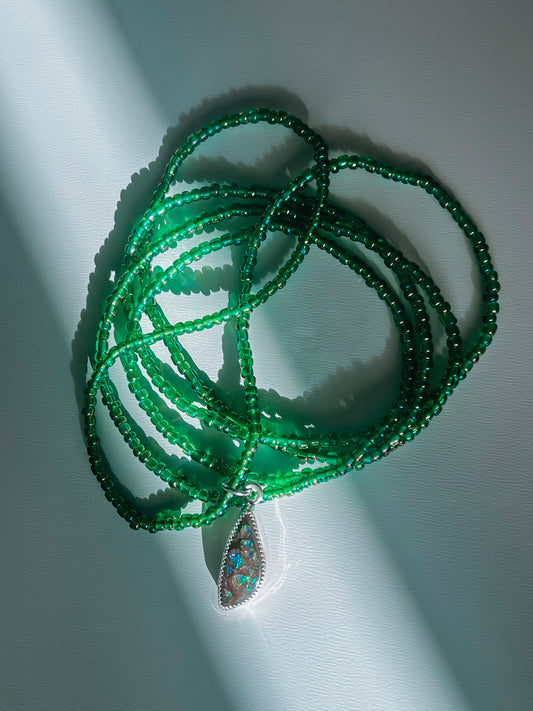 Ammolite Wrap Necklace