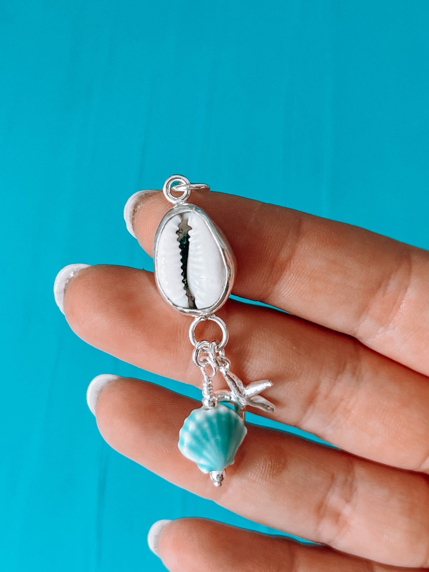 Cowrie Shell Charmception Pendant
