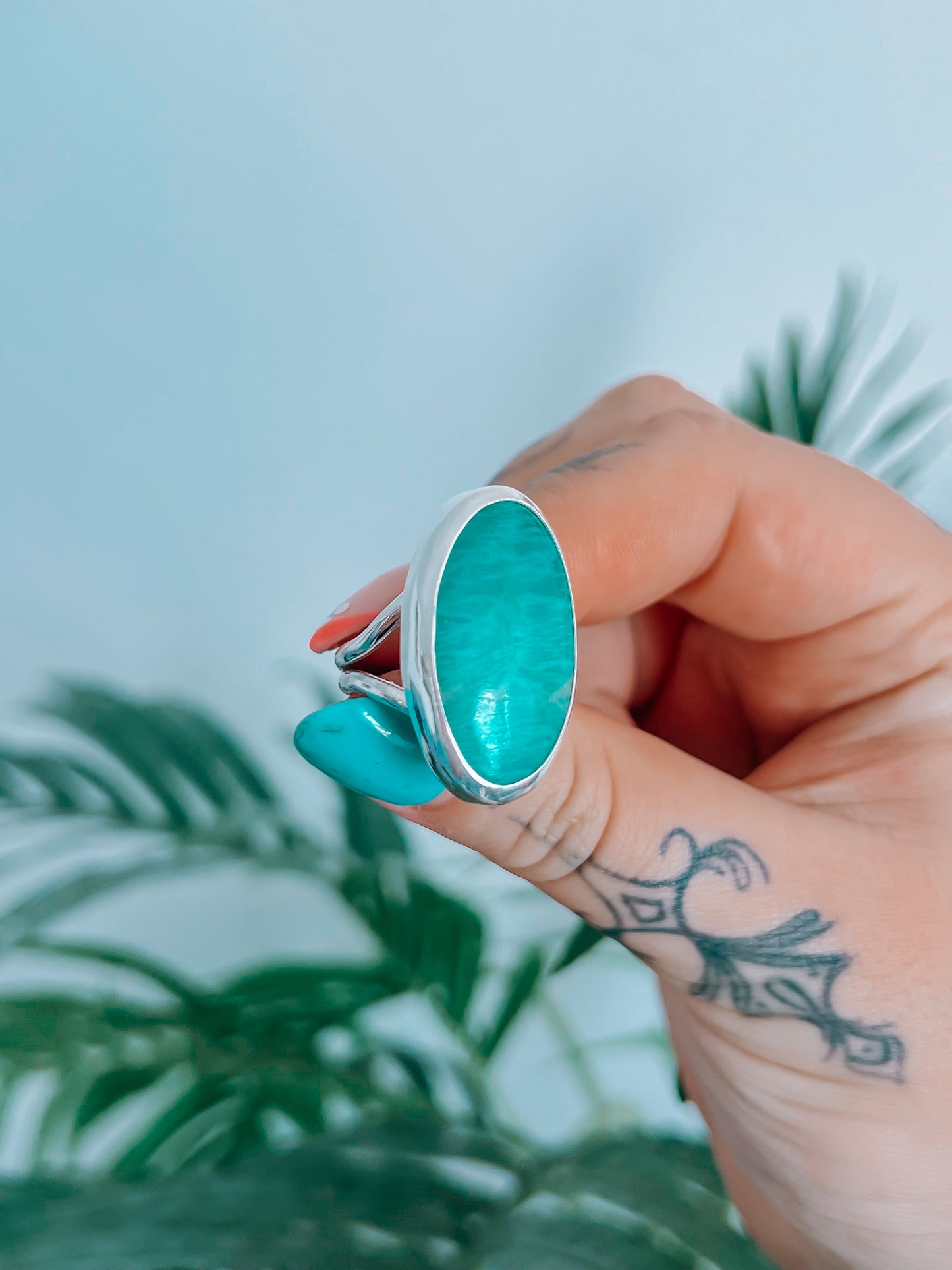 Amazonite Ring (8.5)