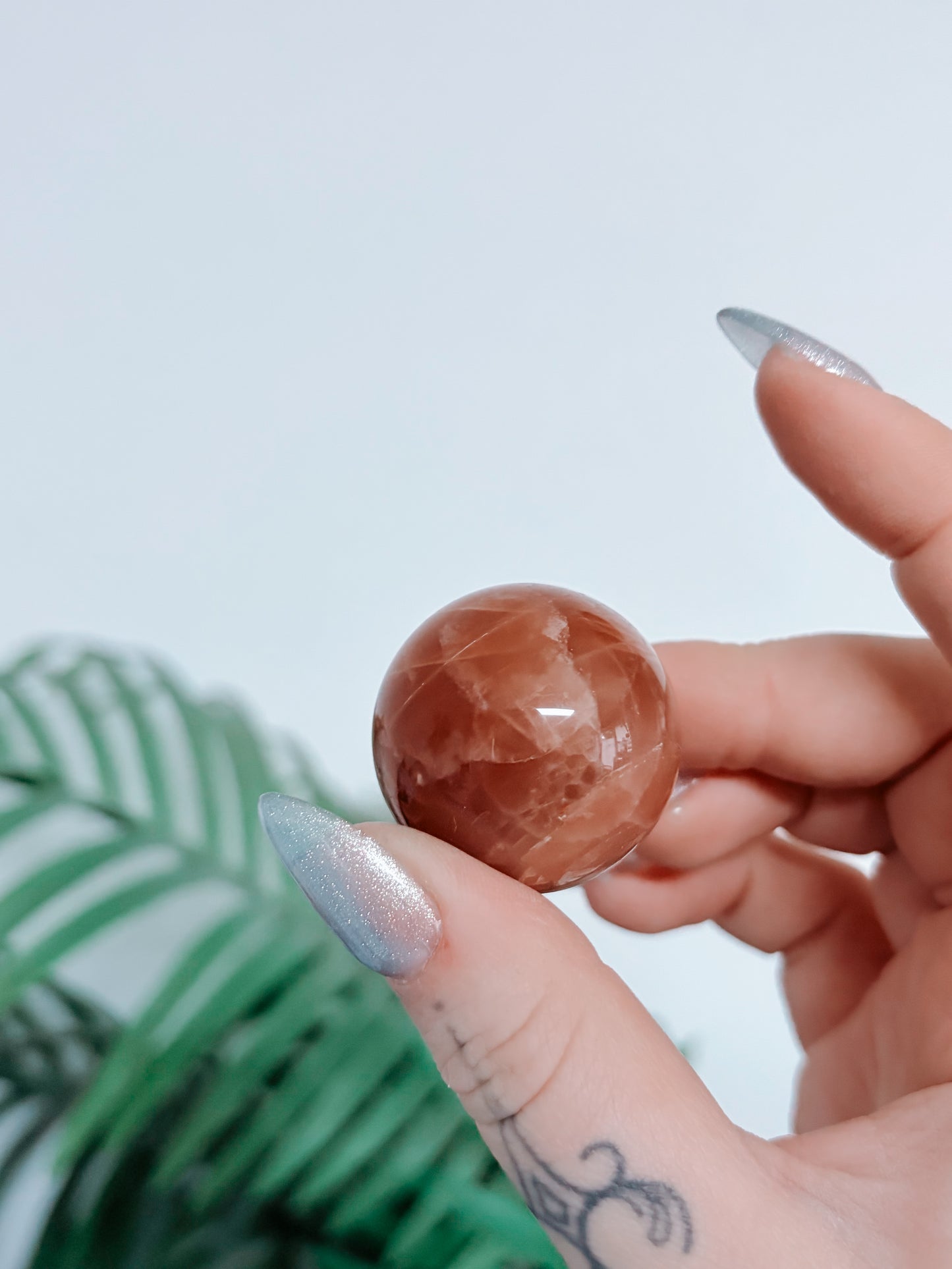 Peach Moonstone Sphere
