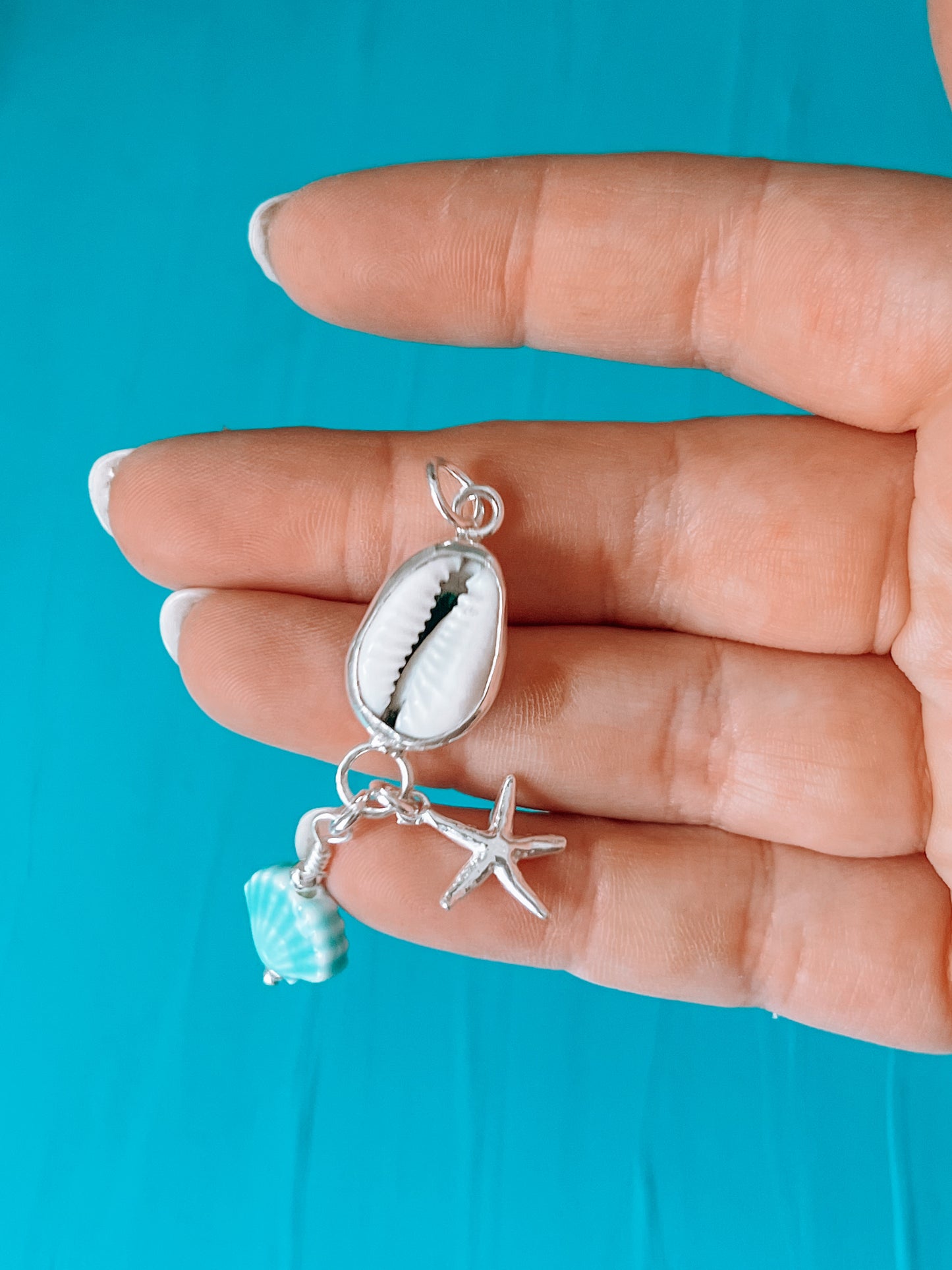 Cowrie Shell Charmception Pendant