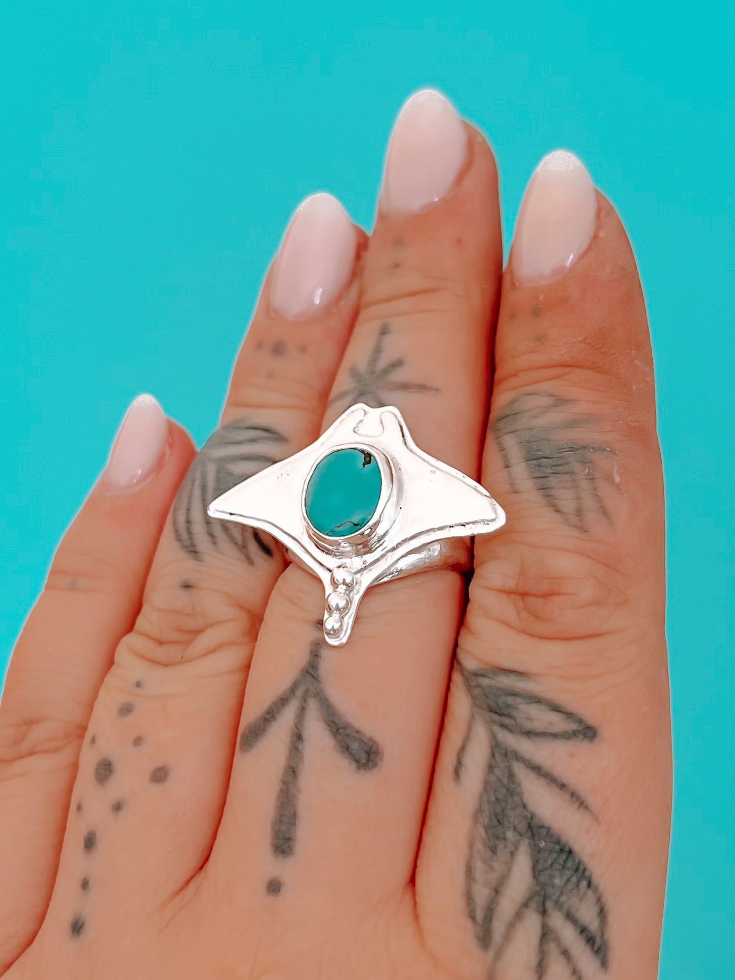 Turquoise Manta Ring (B-Grade) (8)