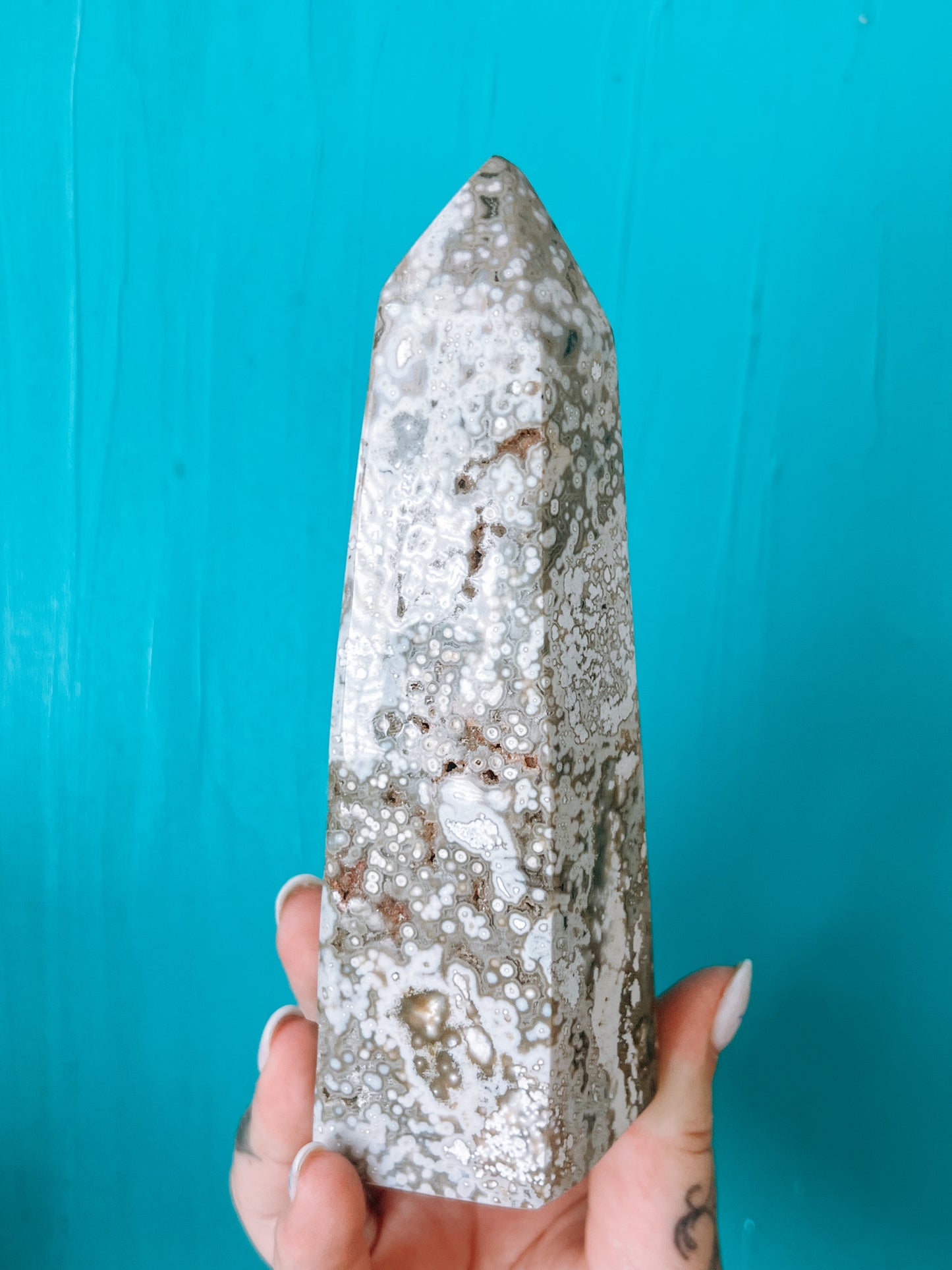 Ocean Jasper - polished Tower