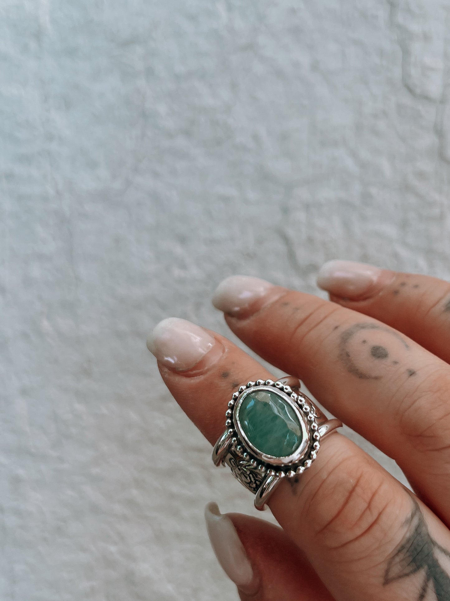 Chunky Aquamarine Ring (7.5)