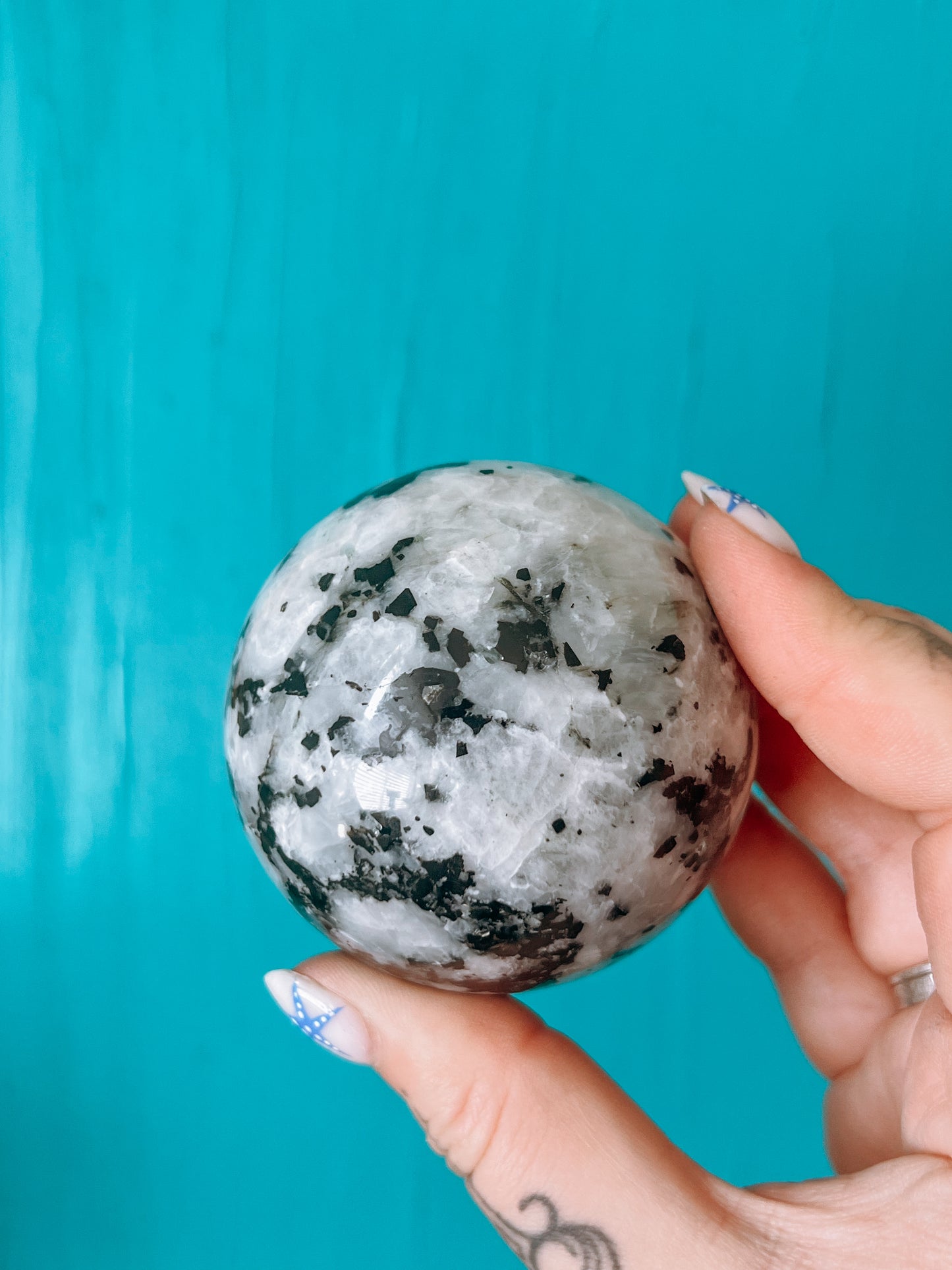 Rainbow Moonstone - polished Sphere