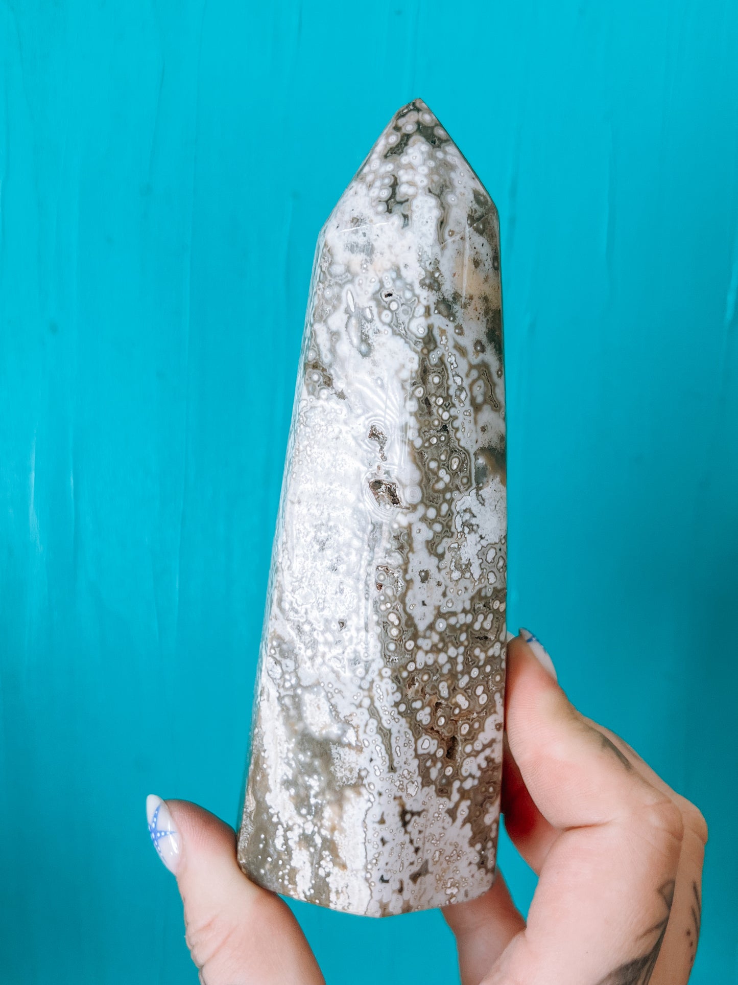 Ocean Jasper - polished Tower