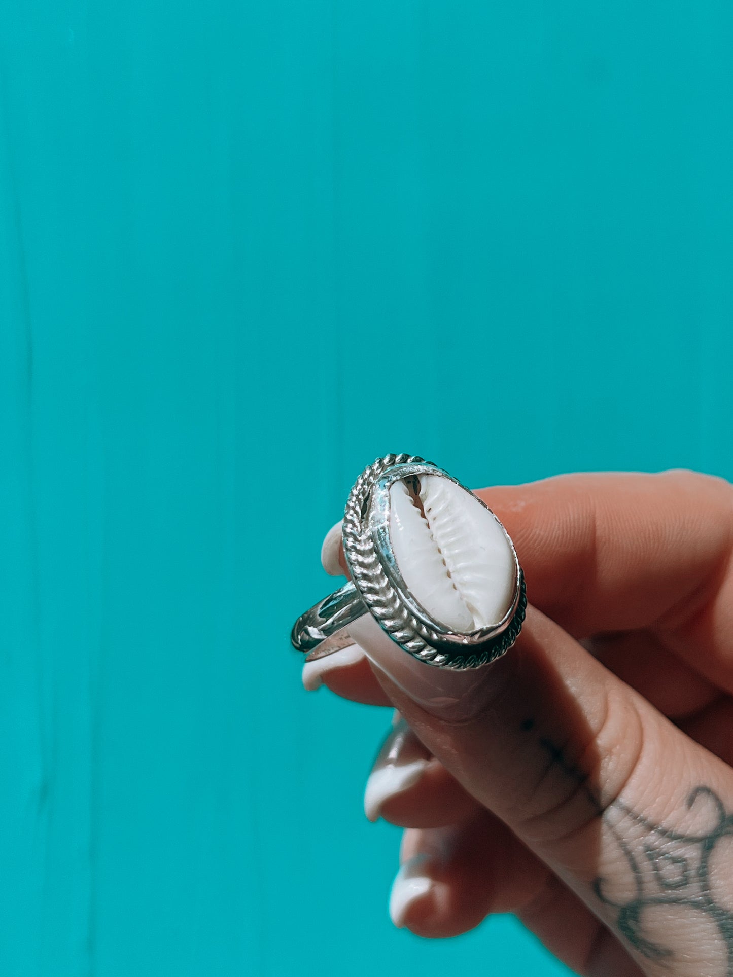 Cowrie Shell Ring (8.5)