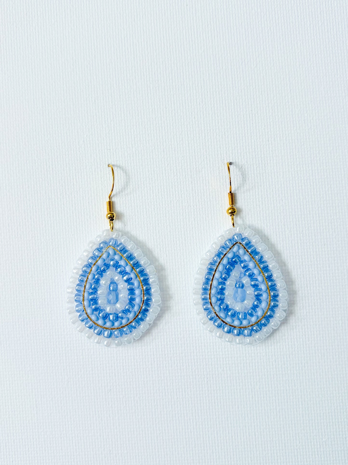 Pearly tears - beaded earrings