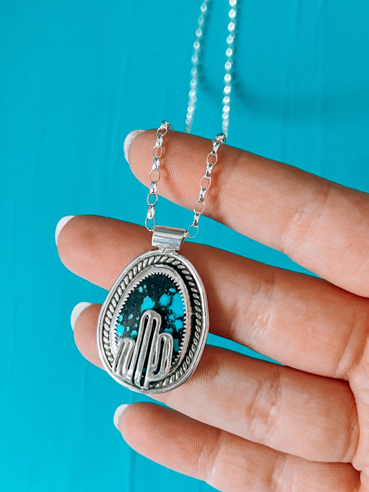 Turquoise Landscape Necklace