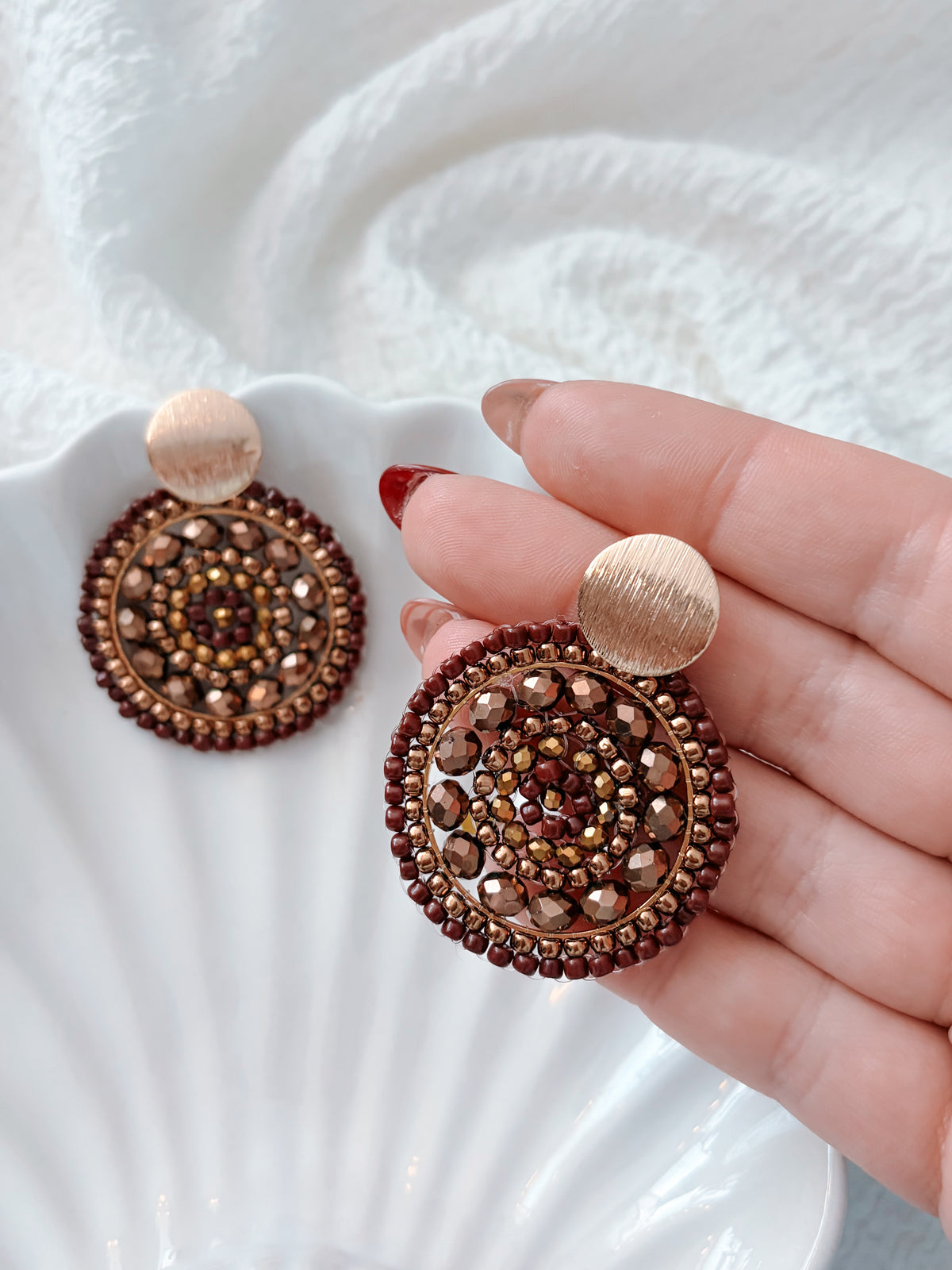 Artemis - beaded earrings
