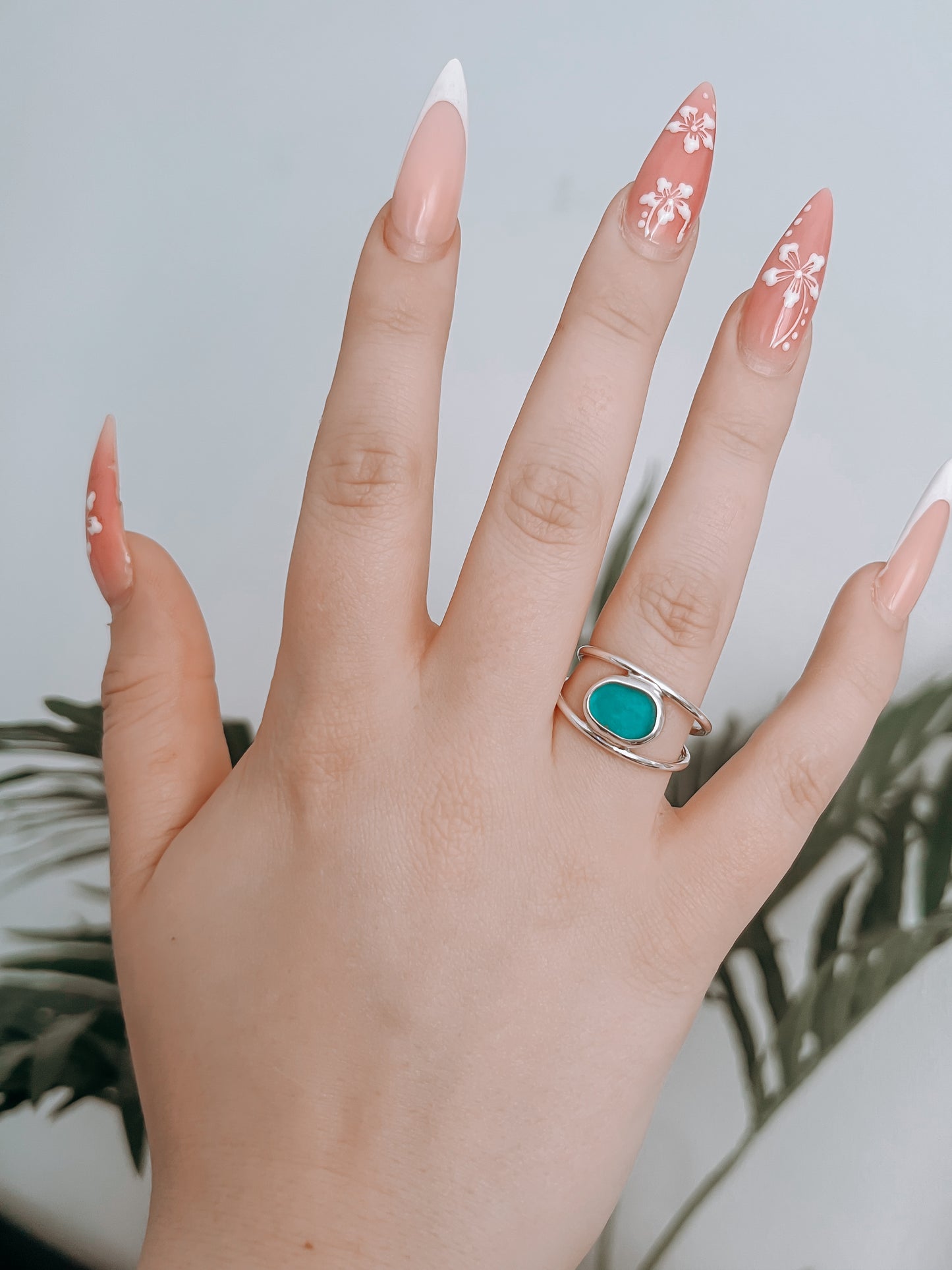 Seaglass Ring “Ocean Eye” (9)