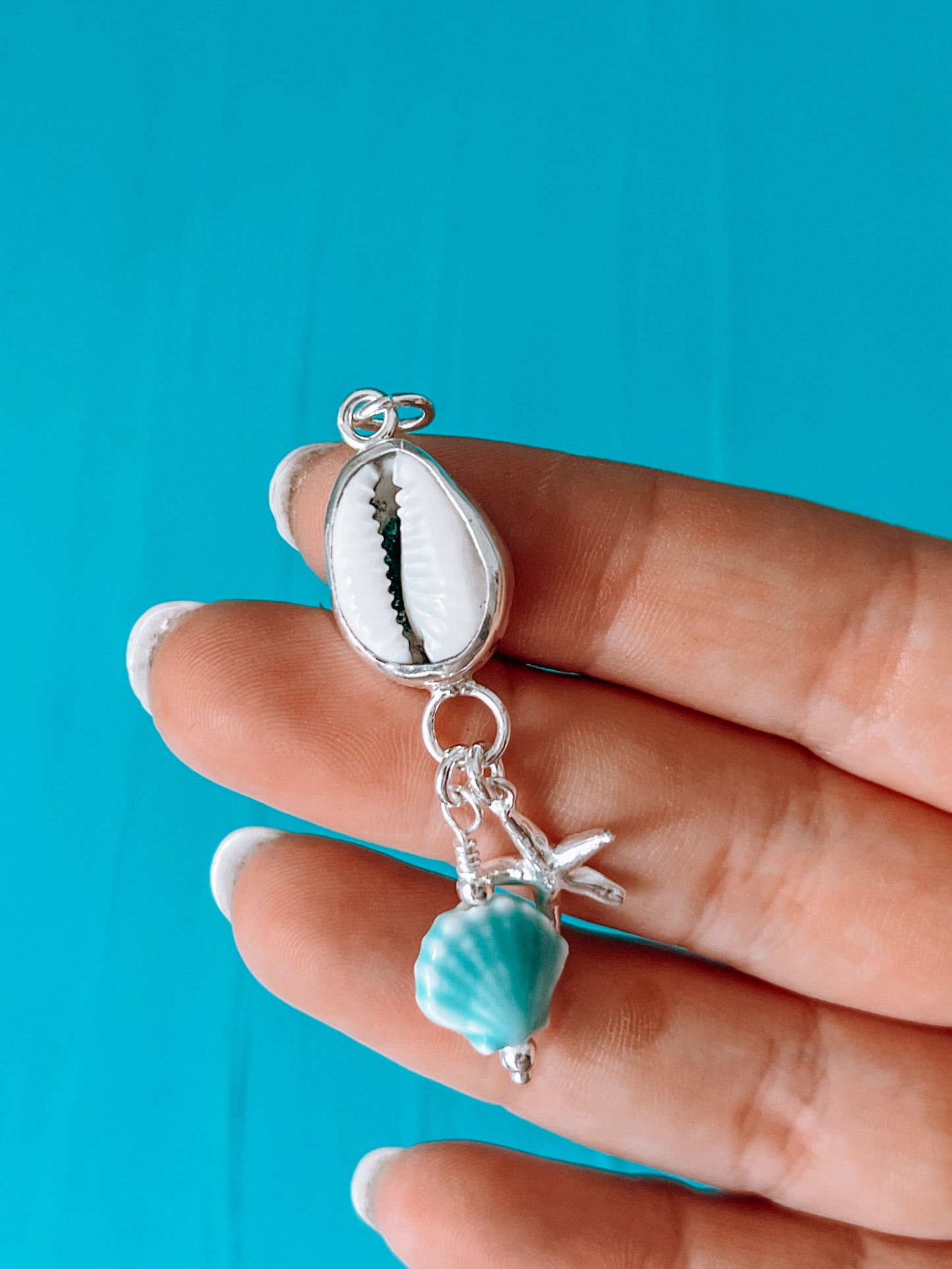 Cowrie Shell Charmception Pendant