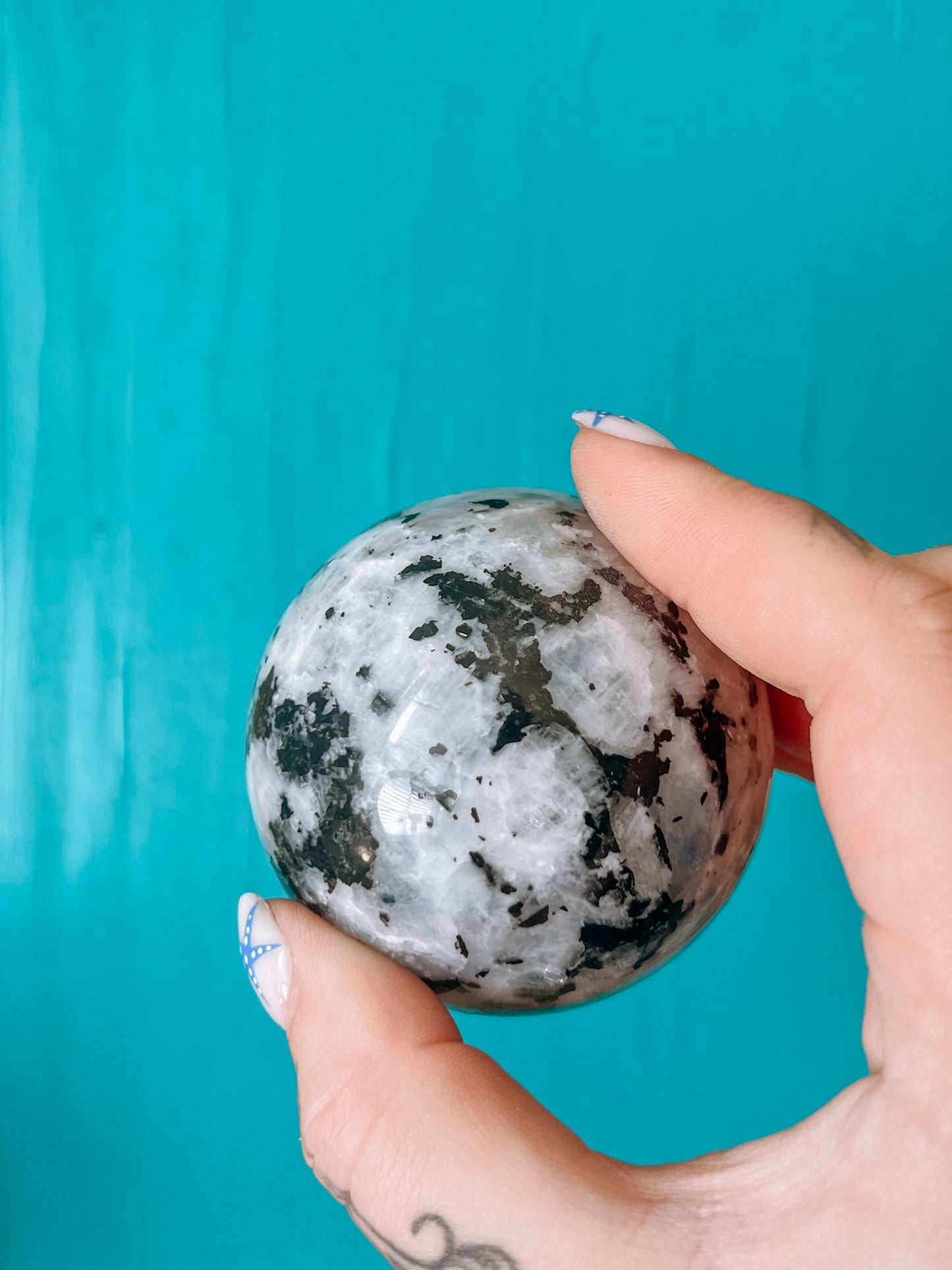 Rainbow Moonstone - polished Sphere