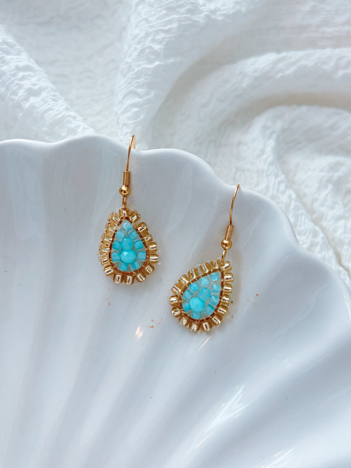 Mini beaded earrings