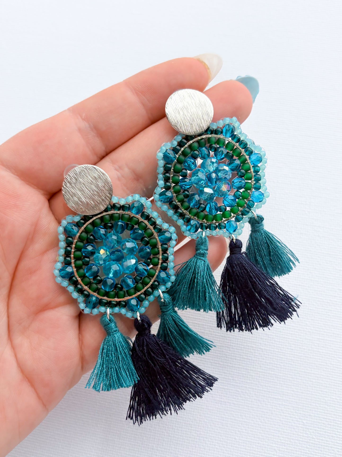 Lagoona Tassel - beaded earrings