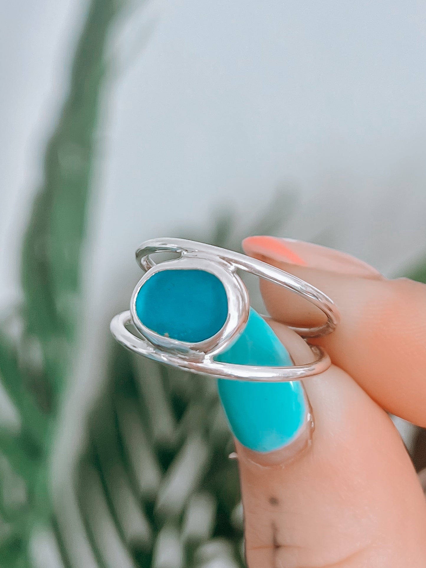 Seaglass Ring “Ocean Eye” (9)