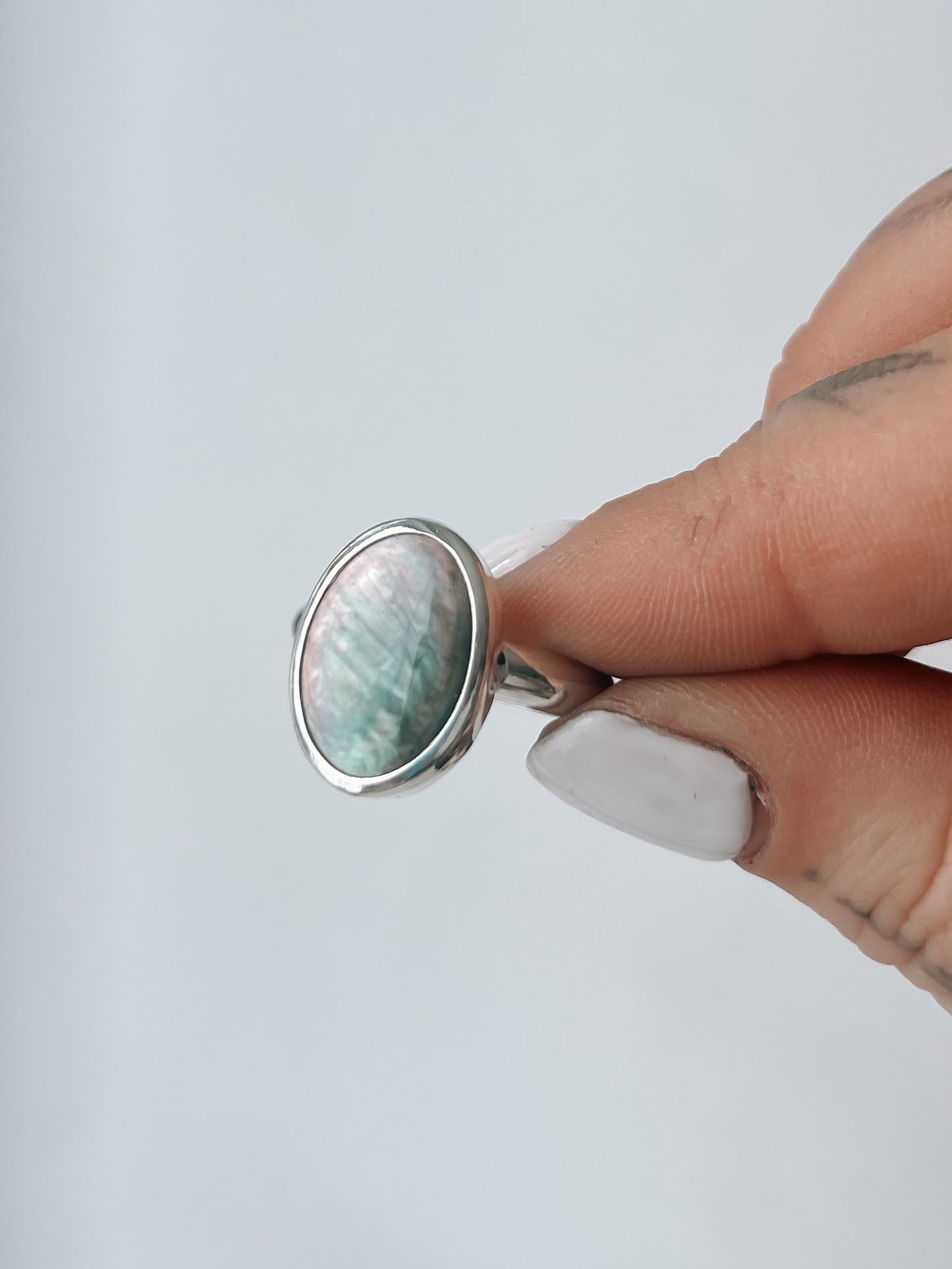 Black Mother of Pearl Ring