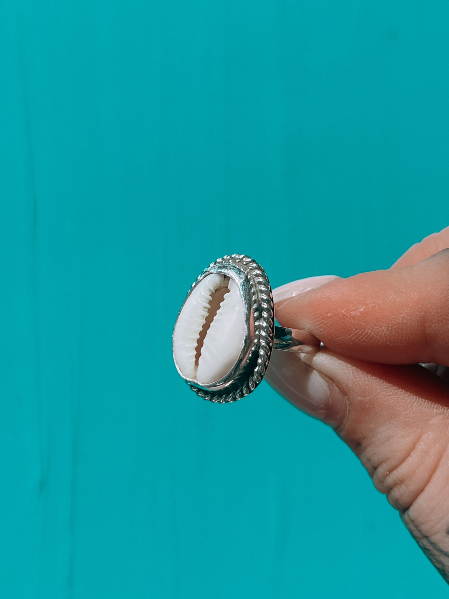 Cowrie Shell Ring (8.5)