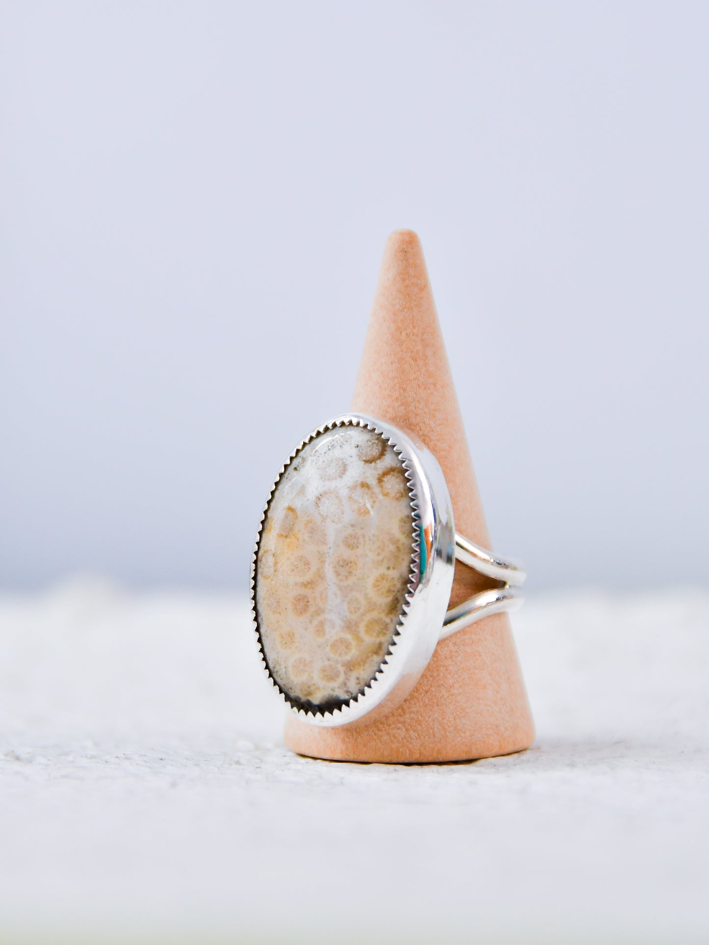 Fossilized Coral Ring (9)