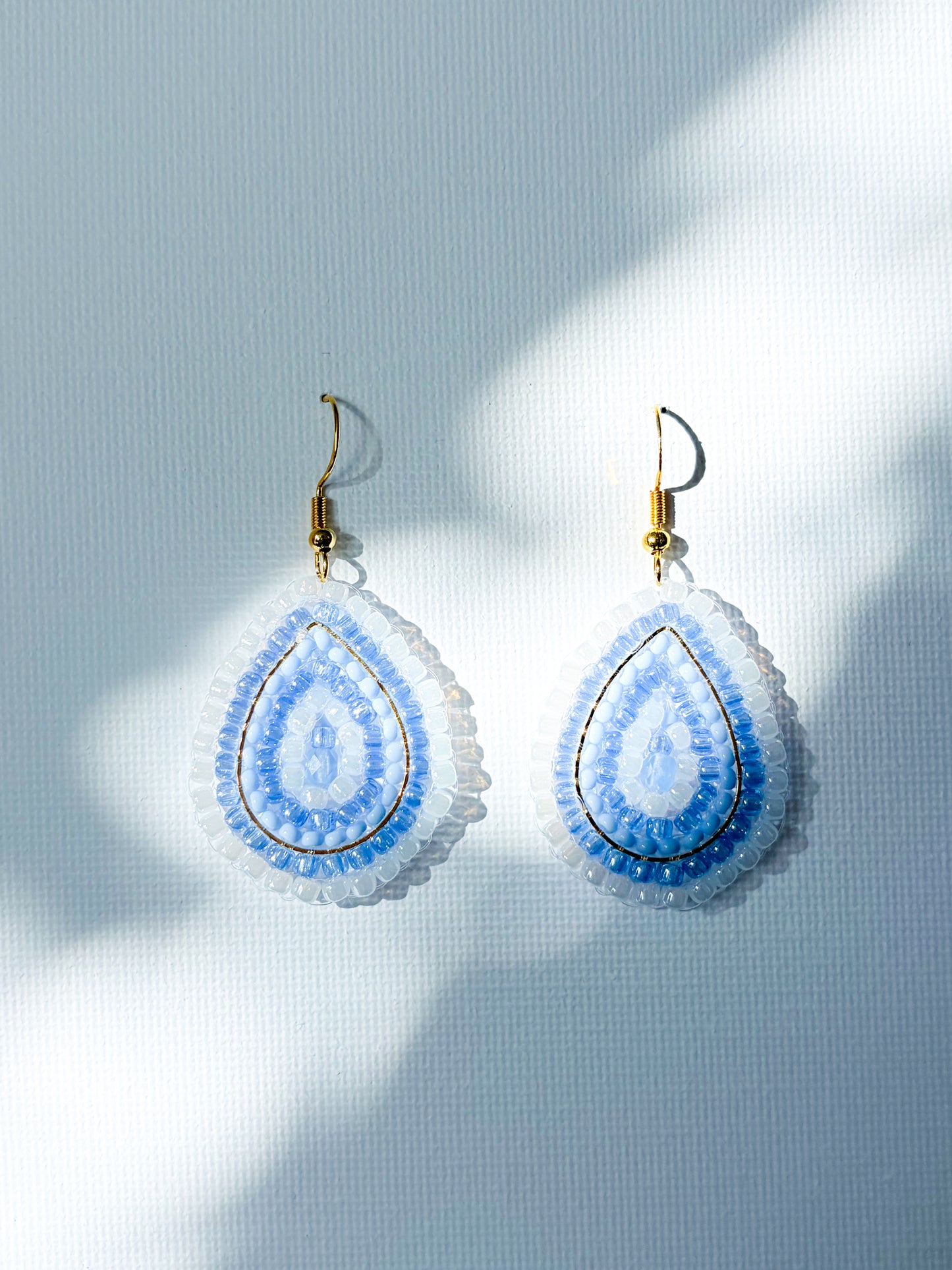 Pearly tears - beaded earrings