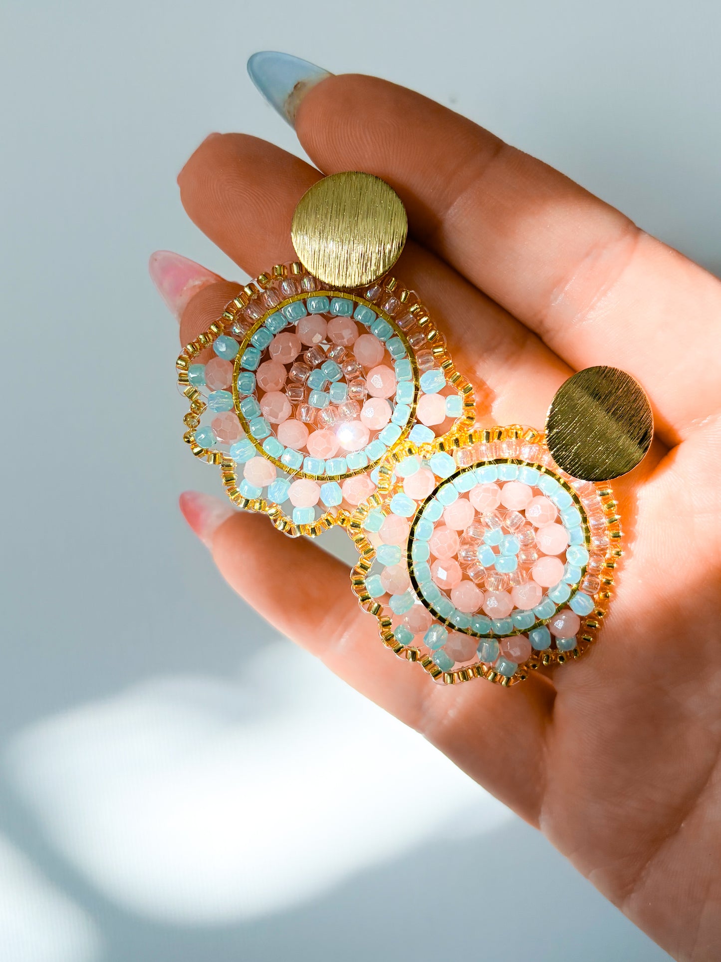 Morgan - beaded earrings