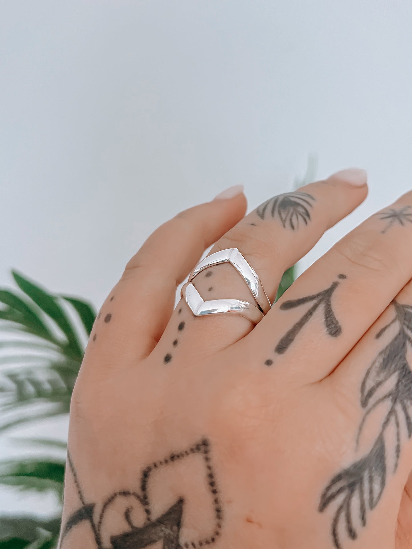 Chevron Stacker Ring (MTO) > Made in your size