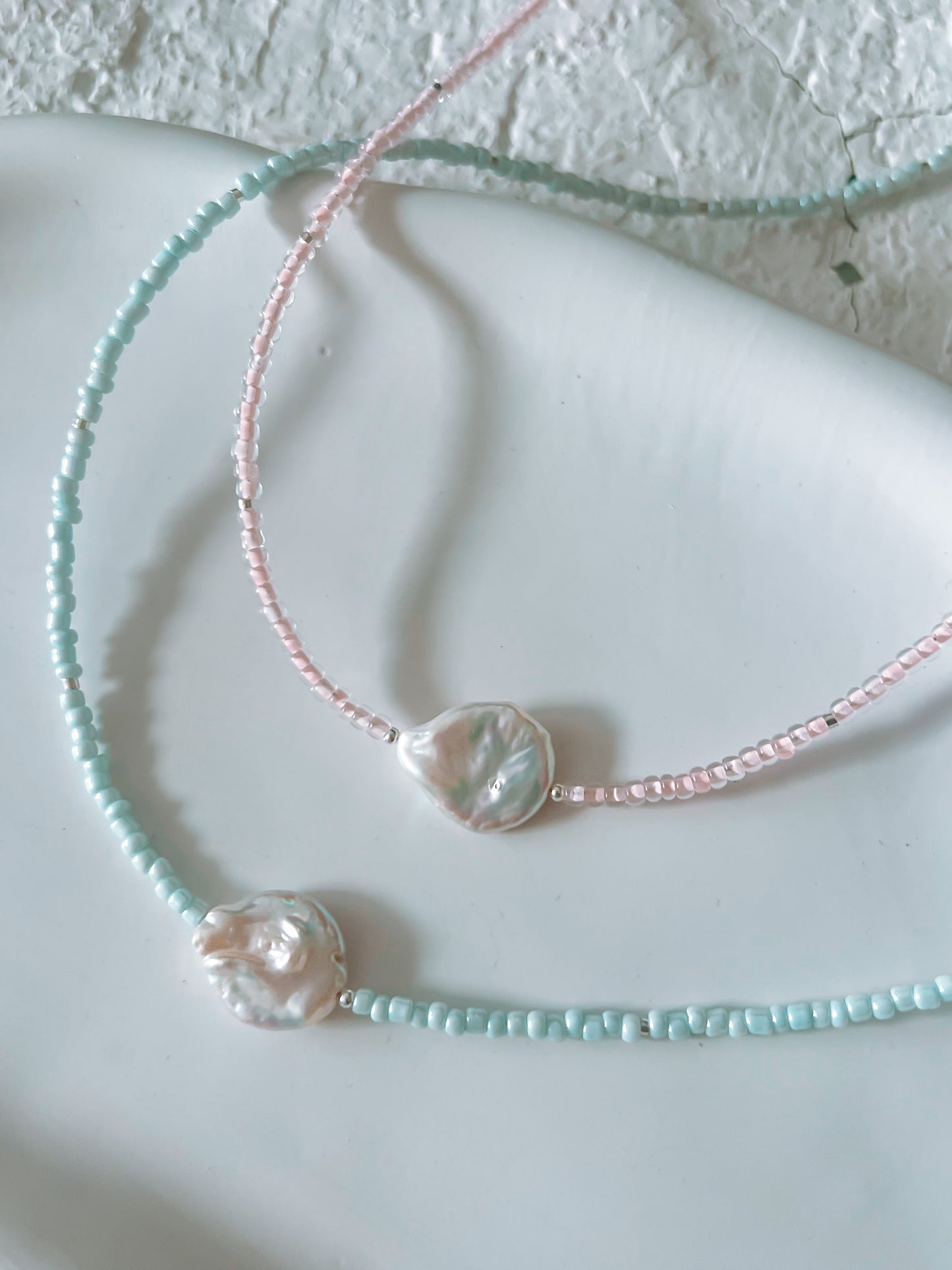 Pastel Pearl Necklace