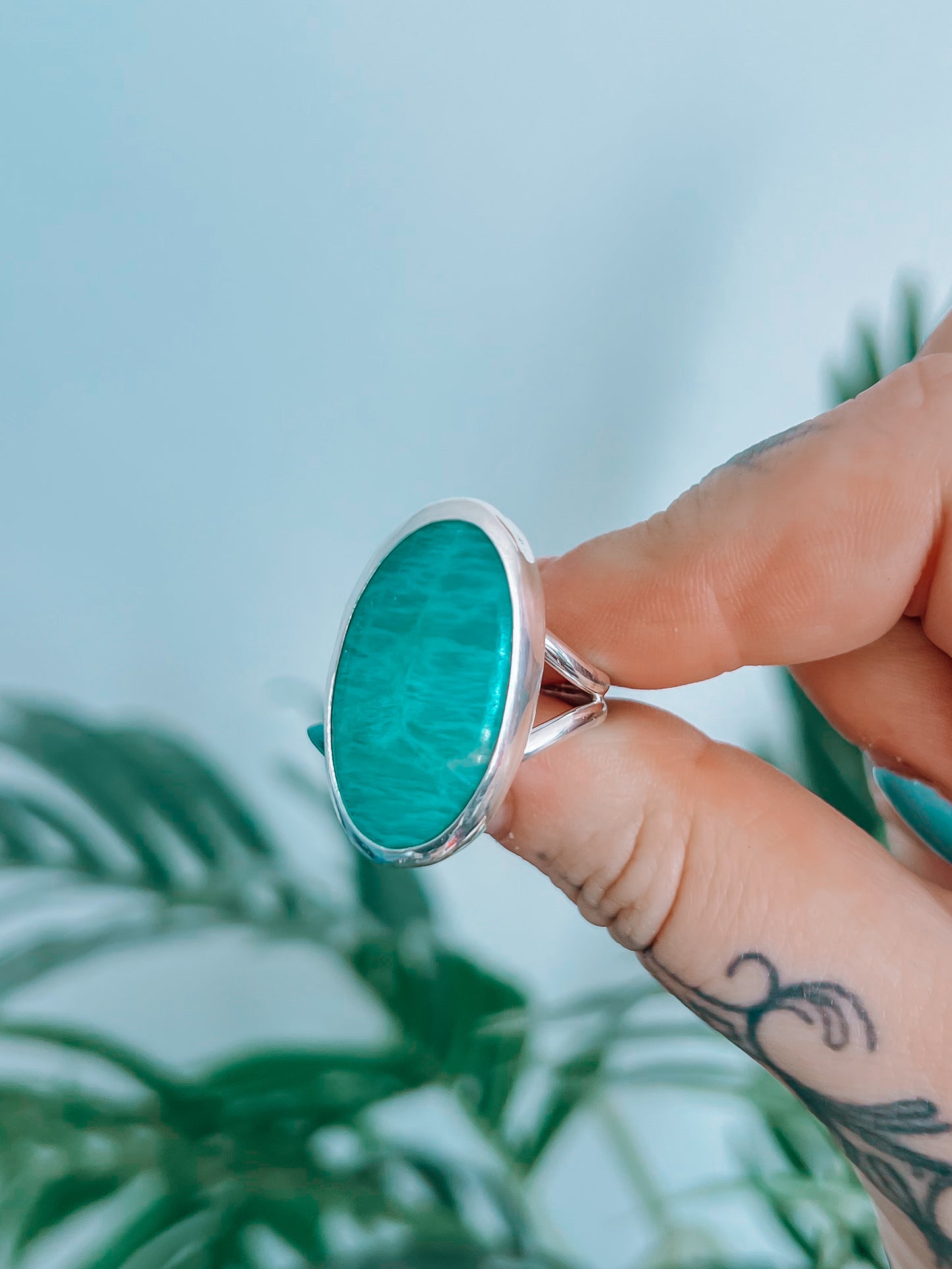 Amazonite Ring (8.5)
