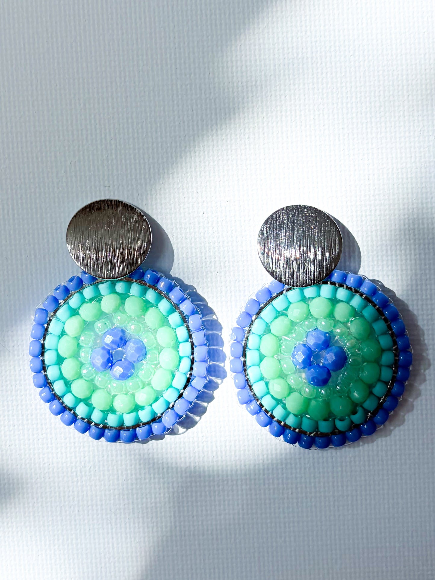 Lakeside - beaded earrings