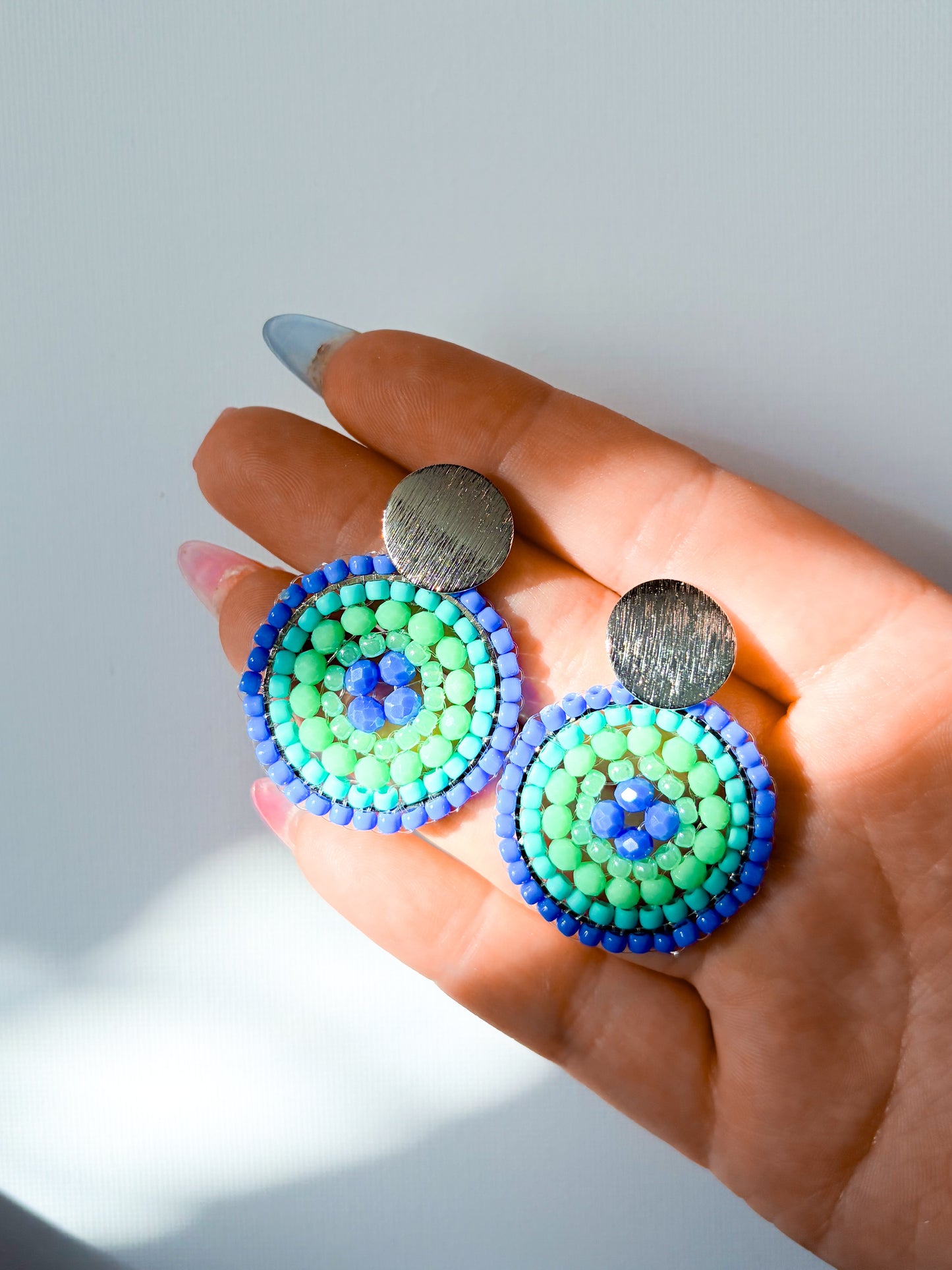 Lakeside - beaded earrings