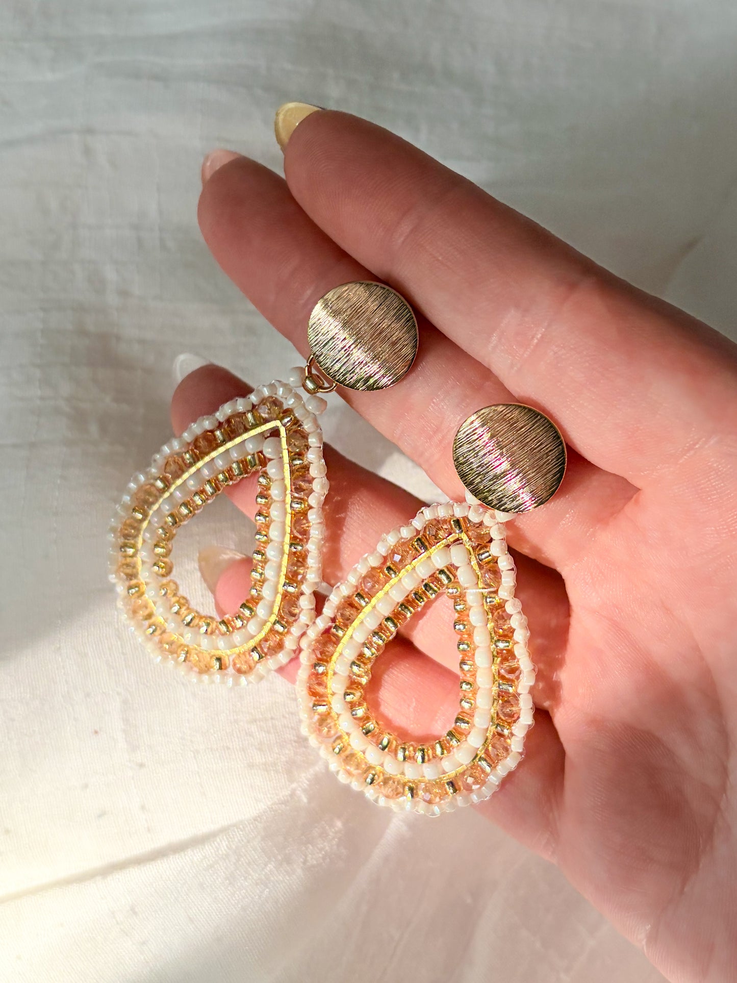 Beaded Earrings “desert”