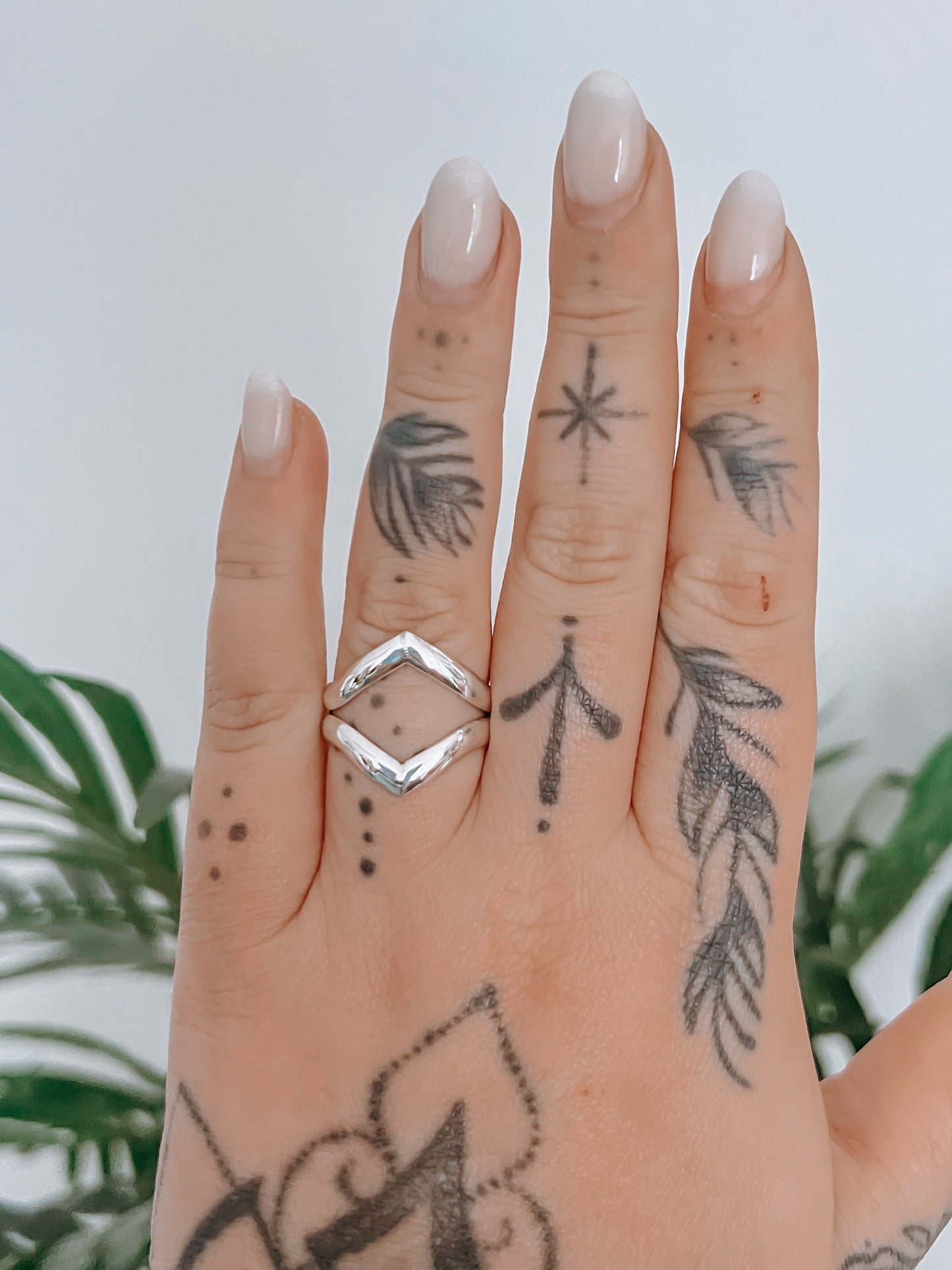 Chevron Stacker Ring (MTO) > Made in your size