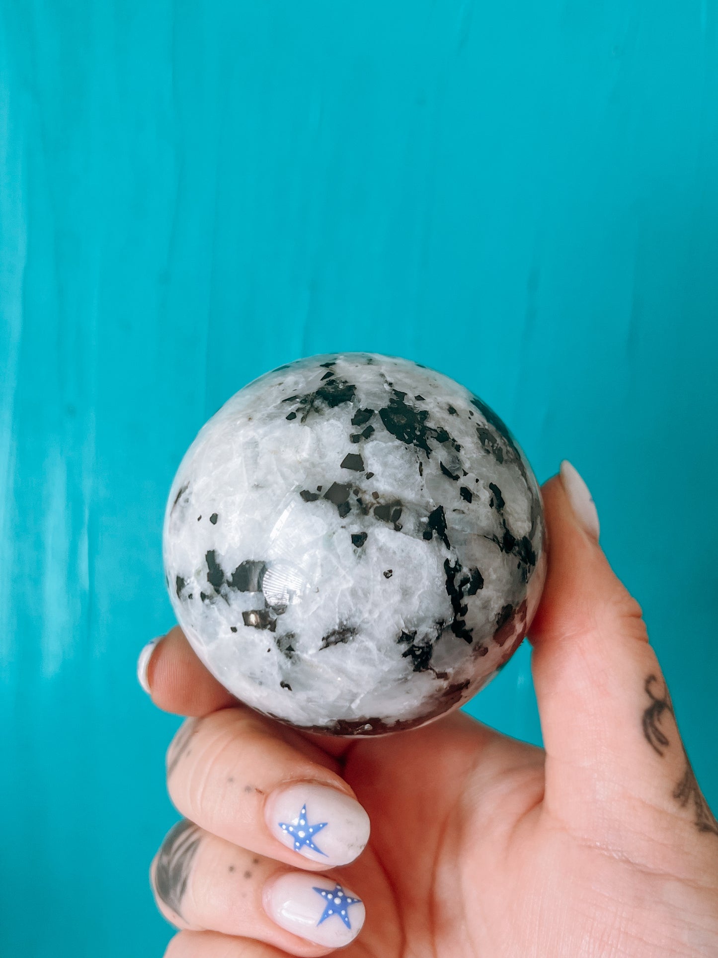 Rainbow Moonstone - polished Sphere
