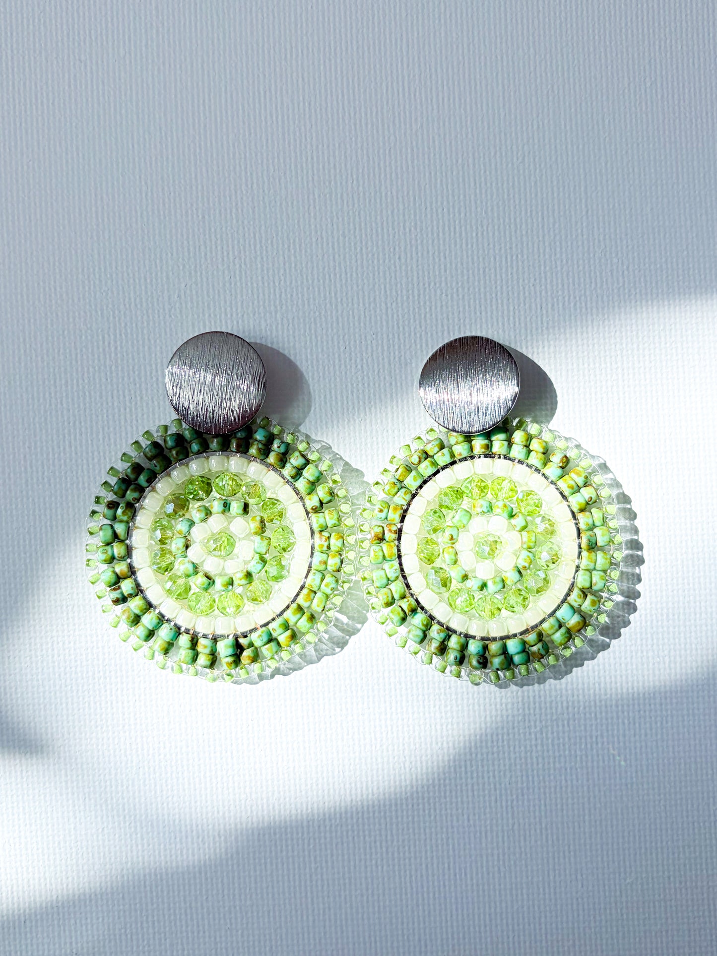 Matcha - beaded earrings