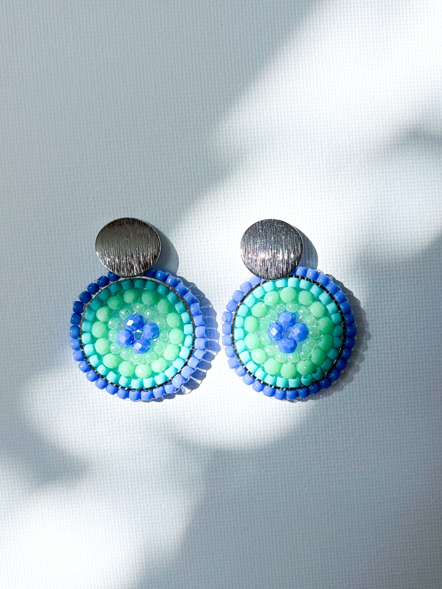 Lakeside - beaded earrings