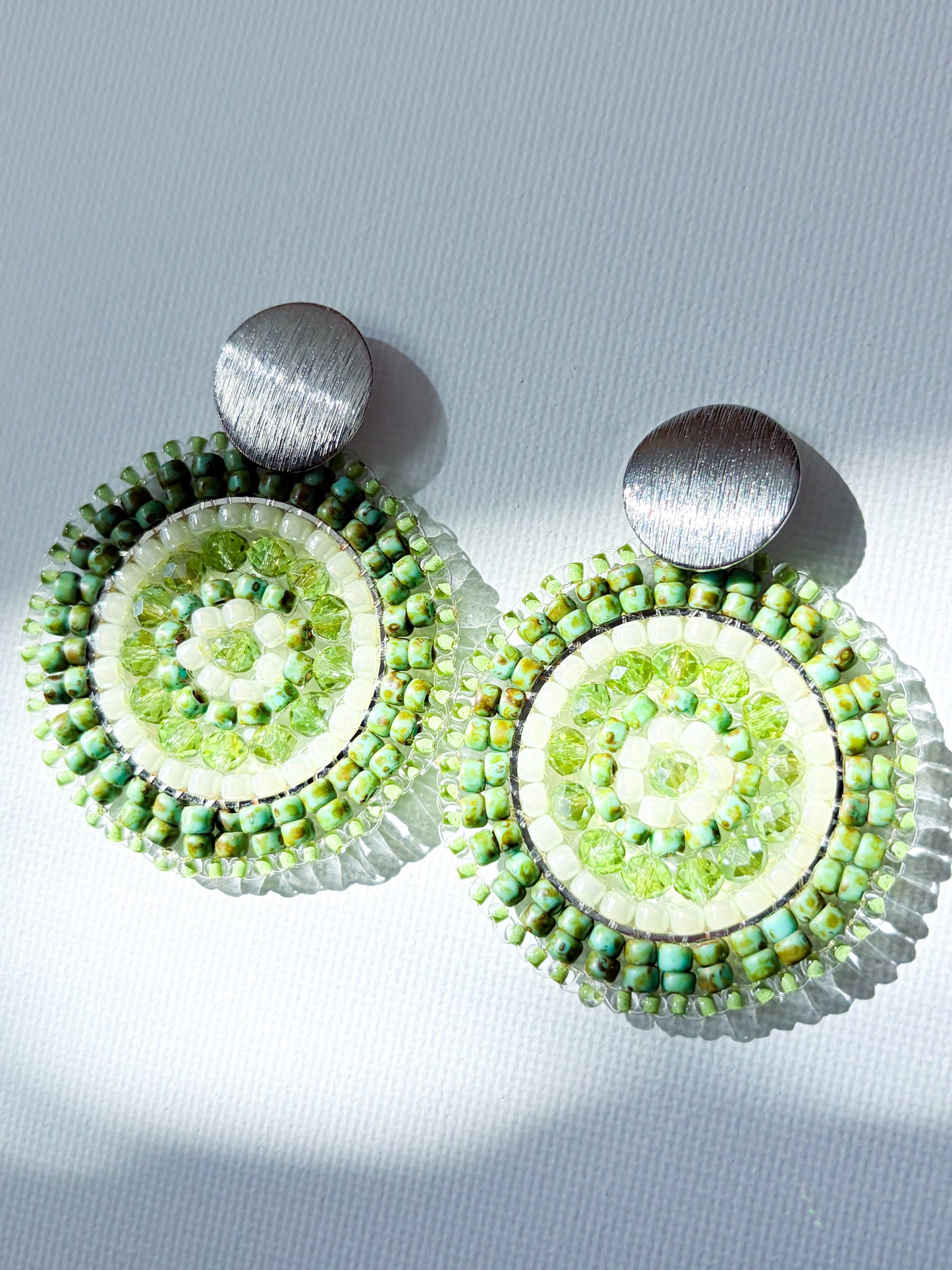 Matcha - beaded earrings
