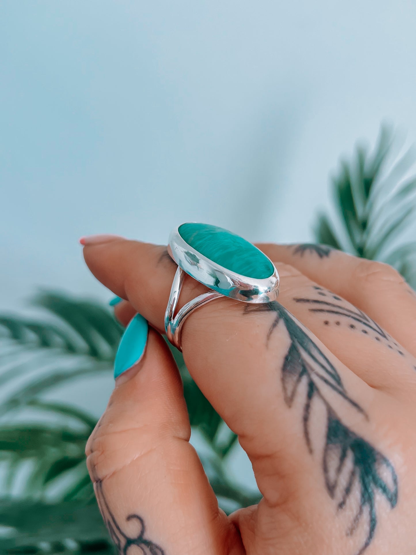 Amazonite Ring (8.5)