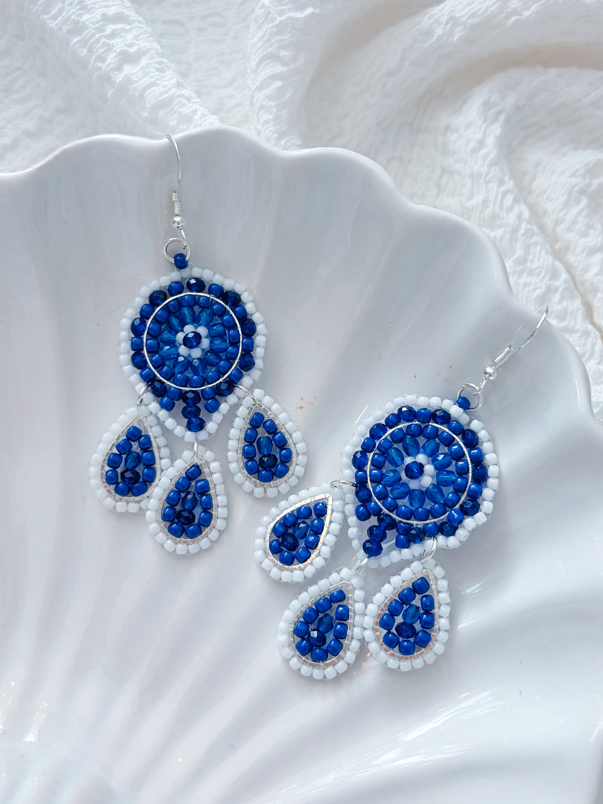 Athens - beaded earrings