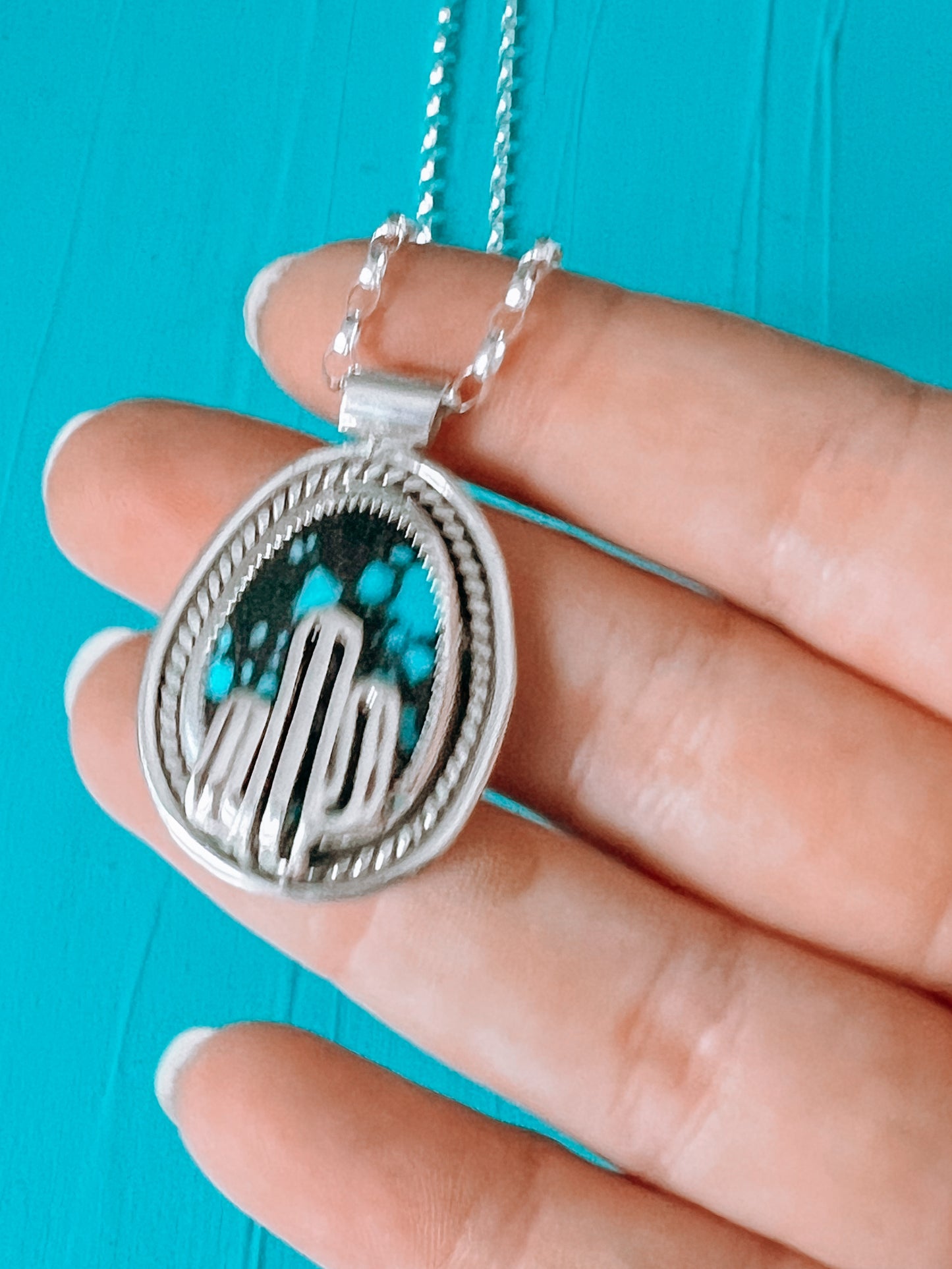 Turquoise Landscape Necklace