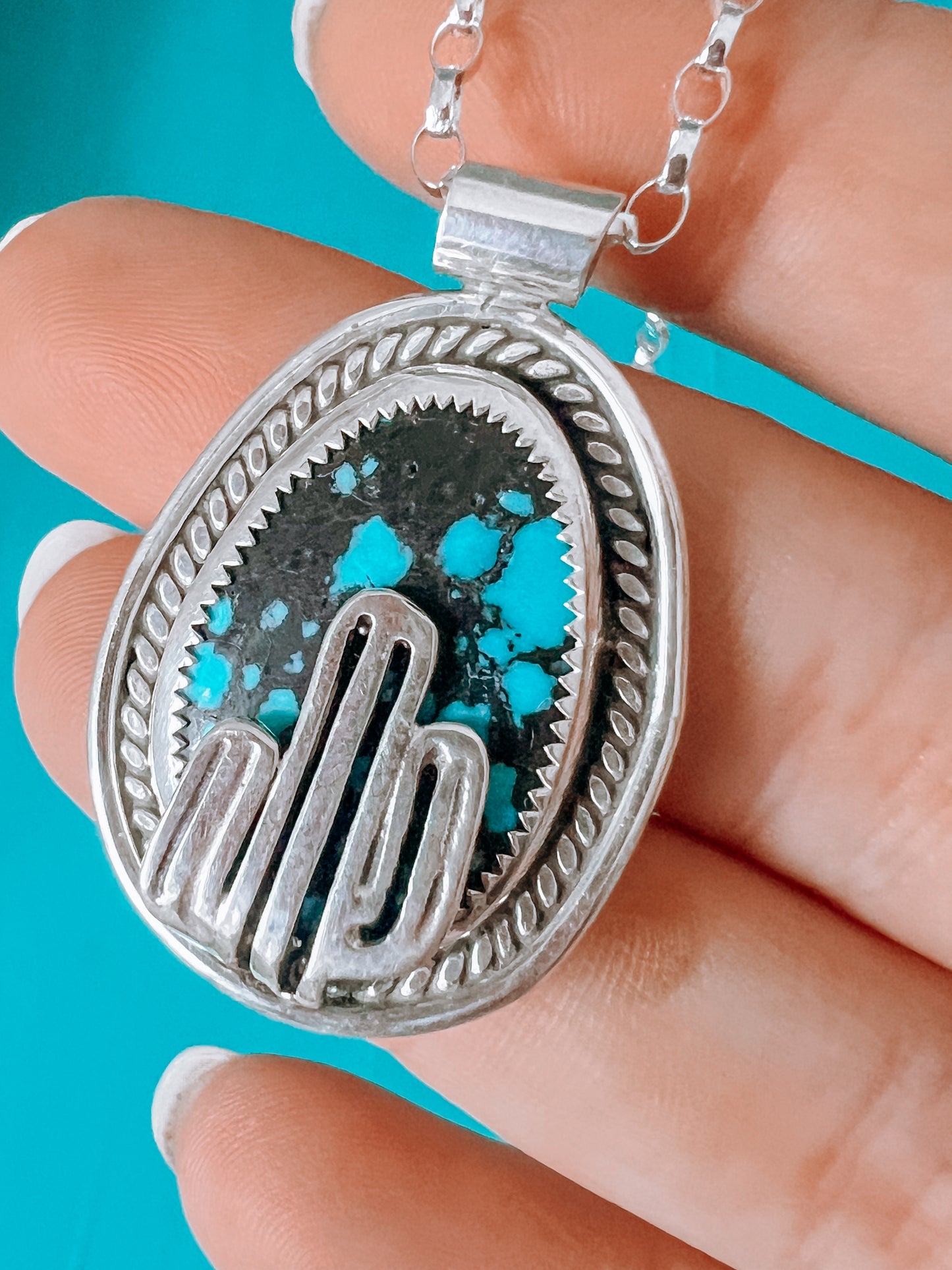 Turquoise Landscape Necklace