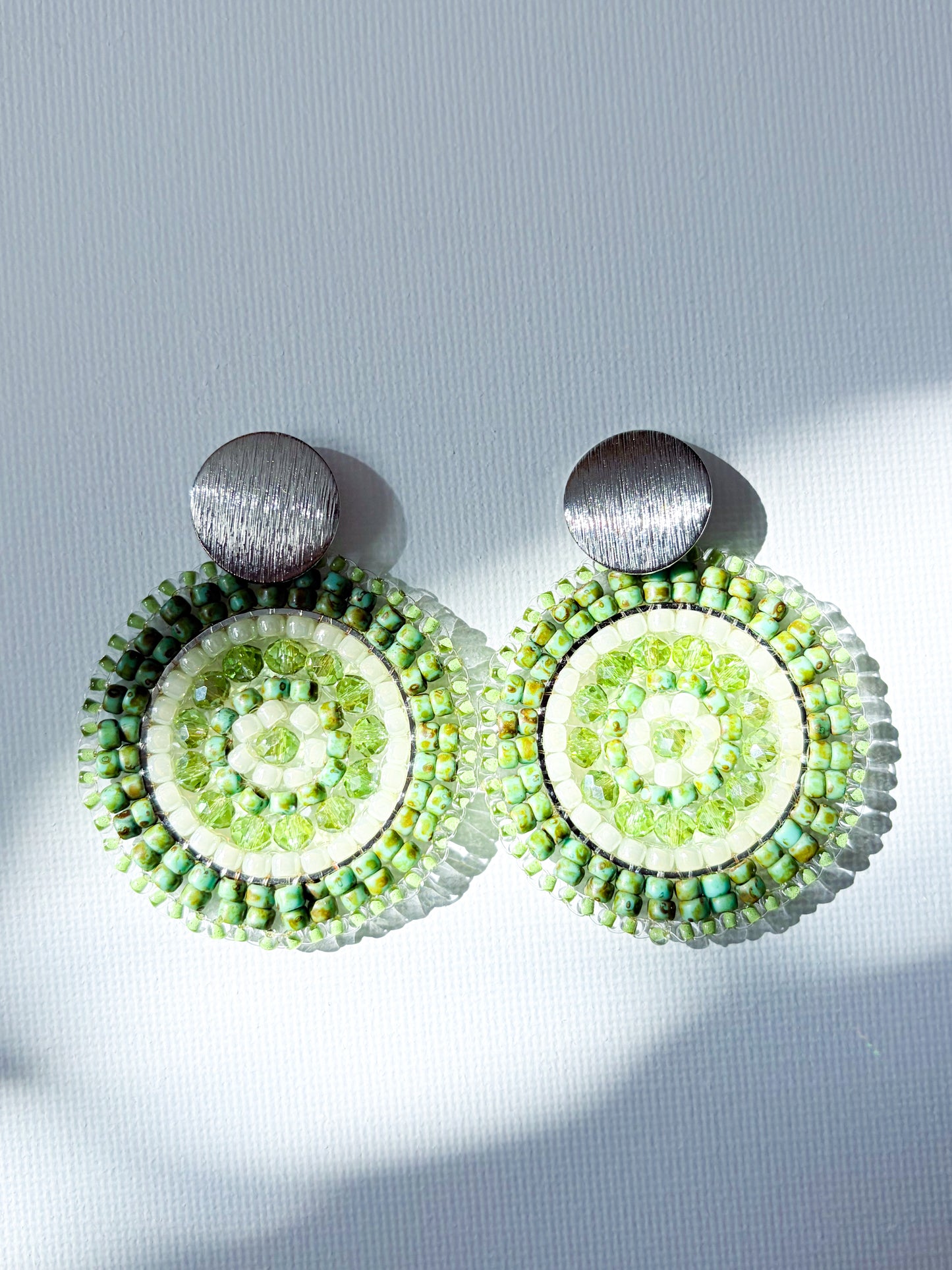 Matcha - beaded earrings