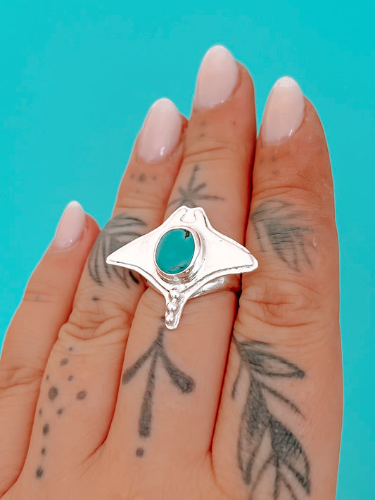 Turquoise Manta Ring (B-Grade) (8)