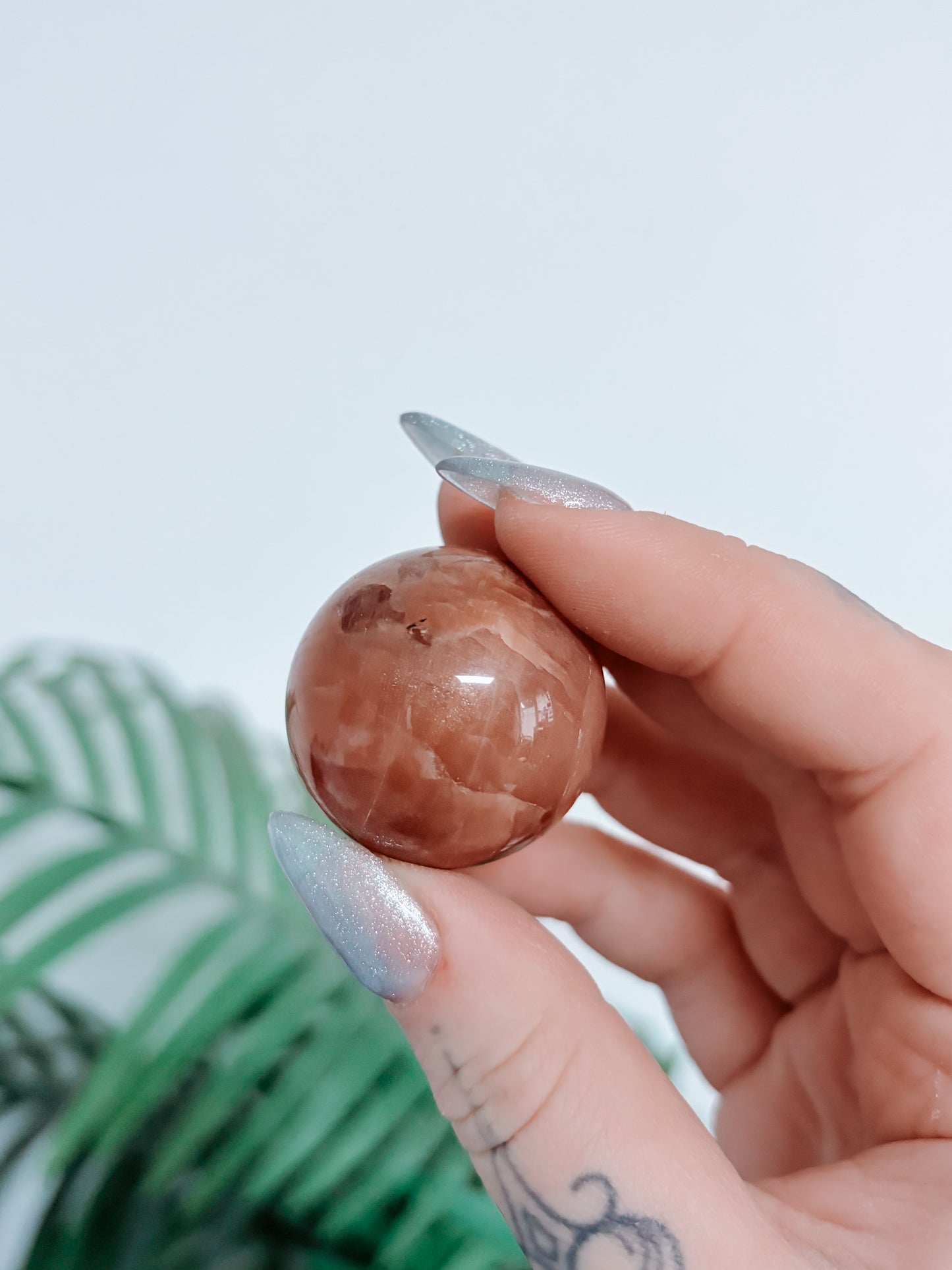 Peach Moonstone Sphere