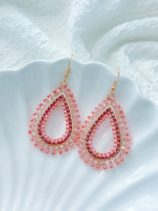 Cherry Cove - beaded earrings