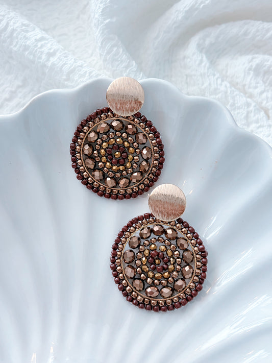 Artemis - beaded earrings